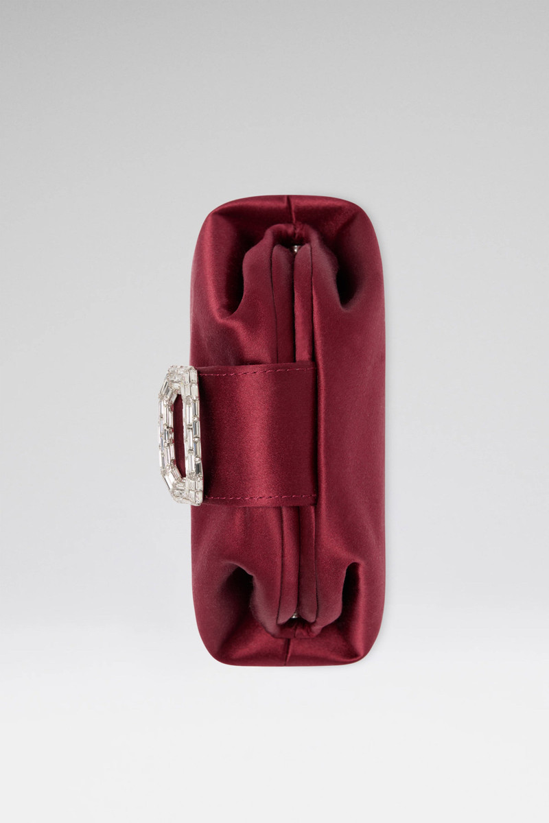 CAMELIA MICRO CLUTCH WINE SATIN 4