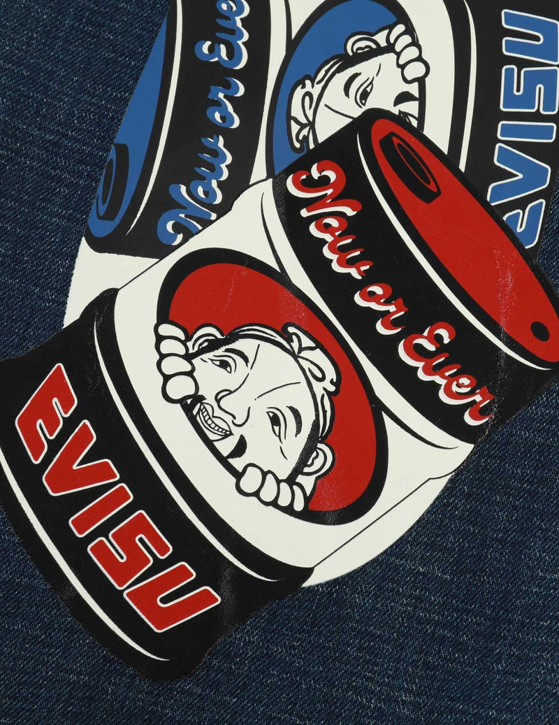 GODHEAD AND OIL BARREL-PATTERN DAICOCK PRINT CARROT FIT JEANS #2017 8