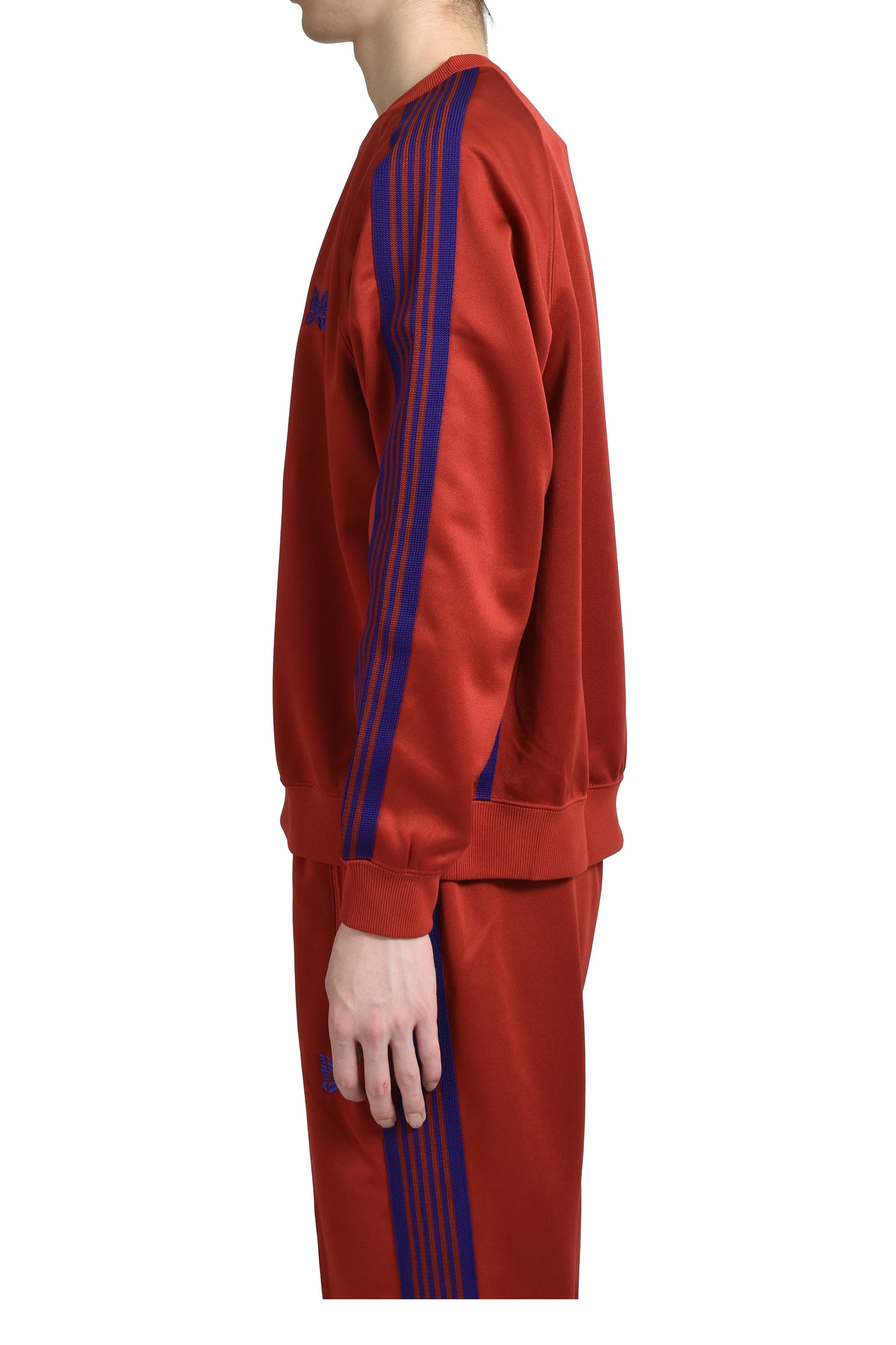 TRACK CREW NECK SHIRT - POLY SMOOTH / RED - 3
