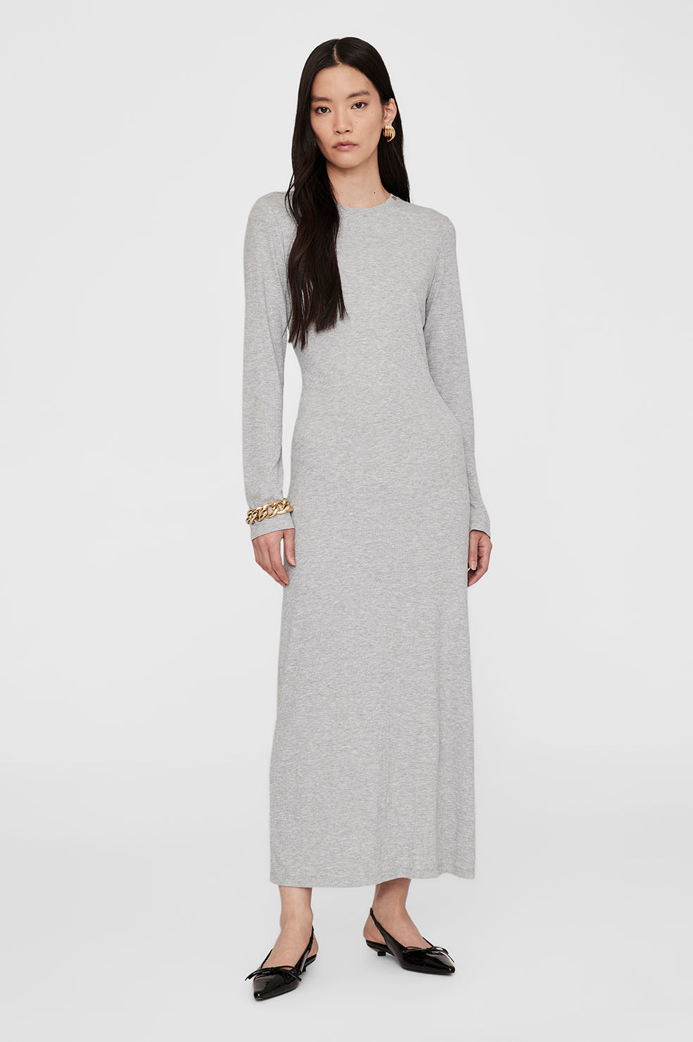 Jo Maxi Dress - Heather Grey - 2