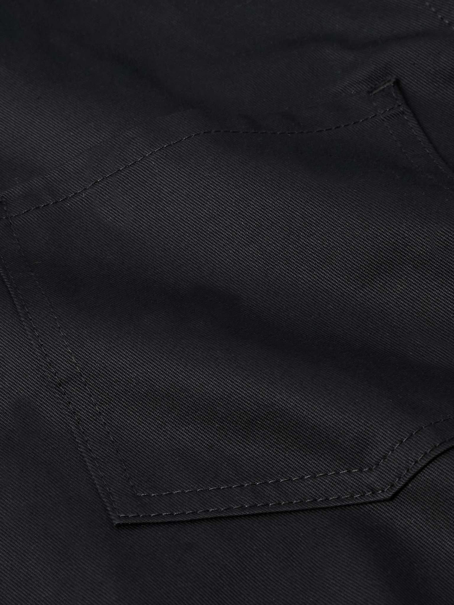 Logo-Embroidered Cotton-Gabardine Overshirt - 6
