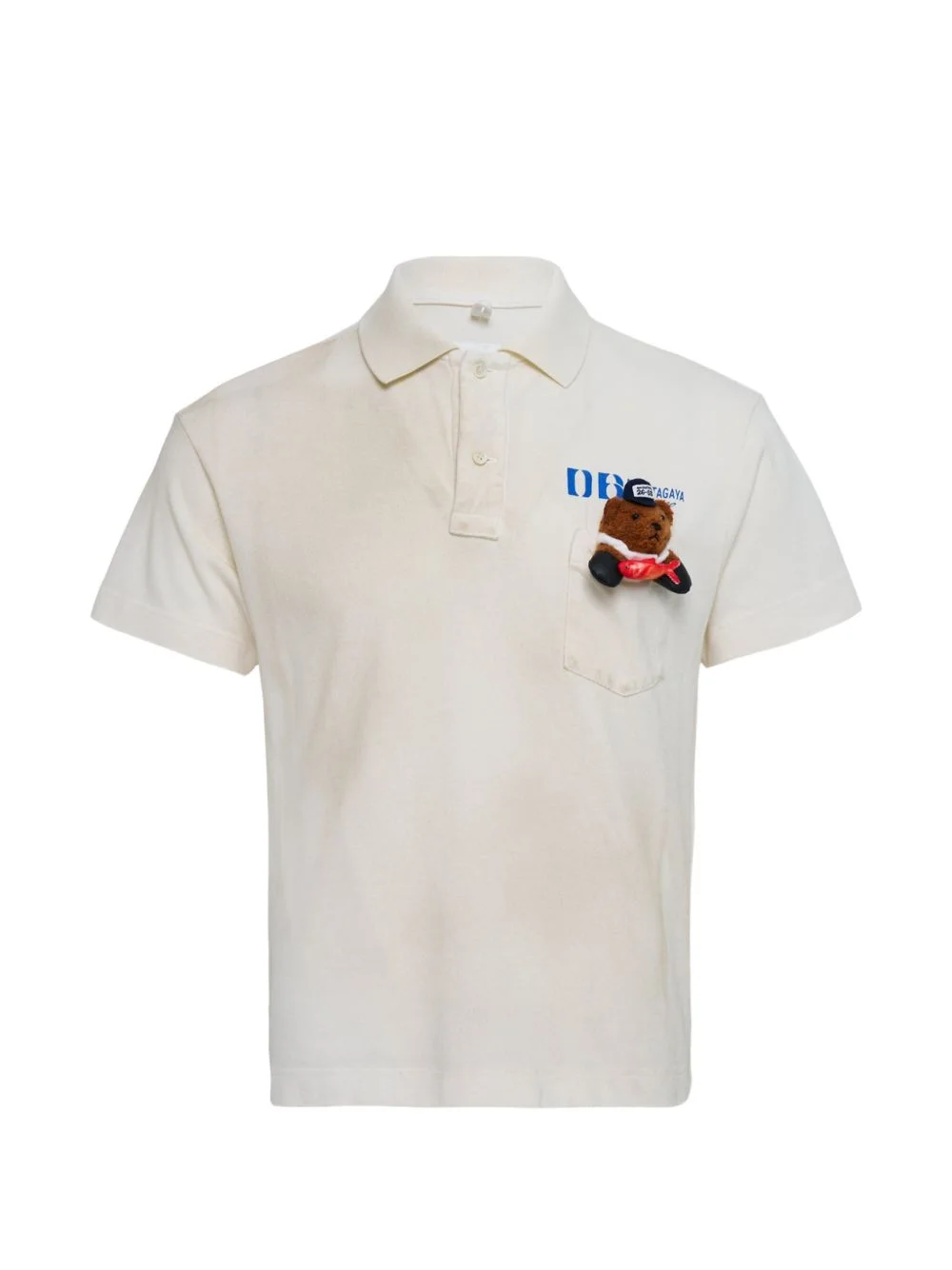 bear-appliqué polo shirt - 1