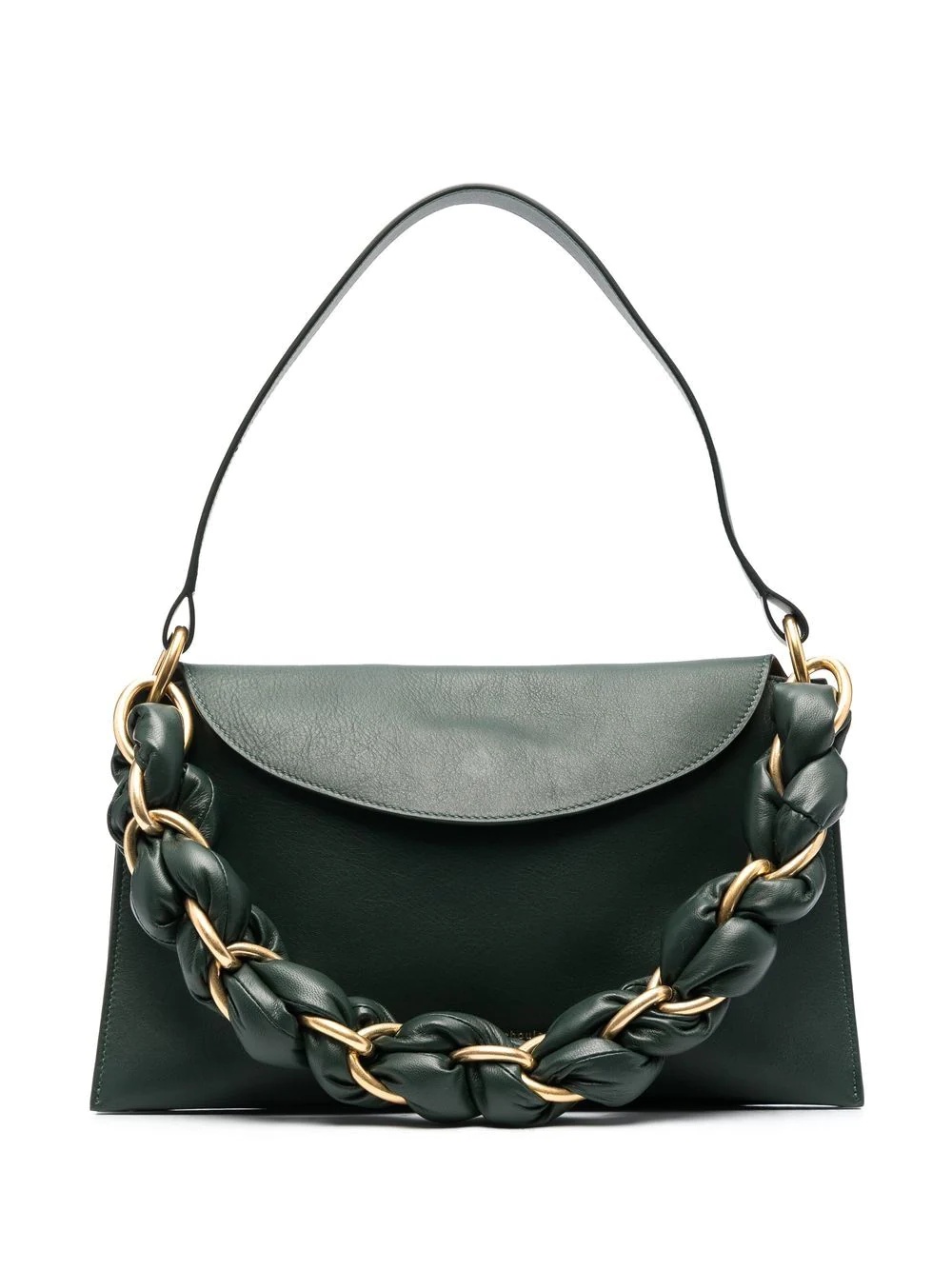 Braid leather shoulder bag - 1