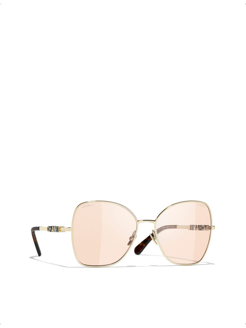 CHANEL CH4283 butterfly-frame metal sunglasses outlook
