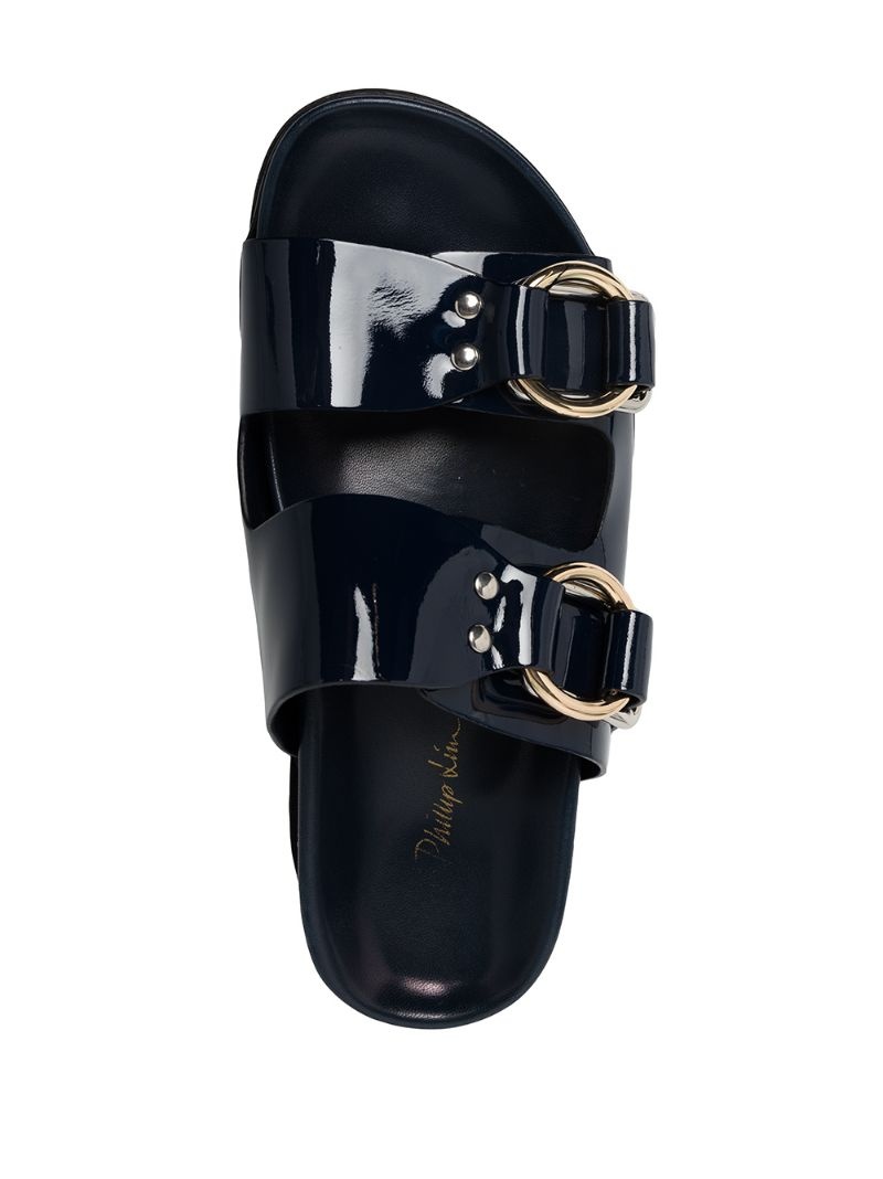 FREIDA - PLATFORM DOUBLE BUCKLE SLIDE - 4