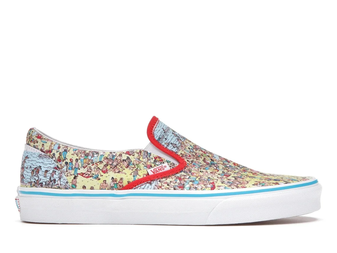 Vans Slip-On Wheres Waldo Beach - 1