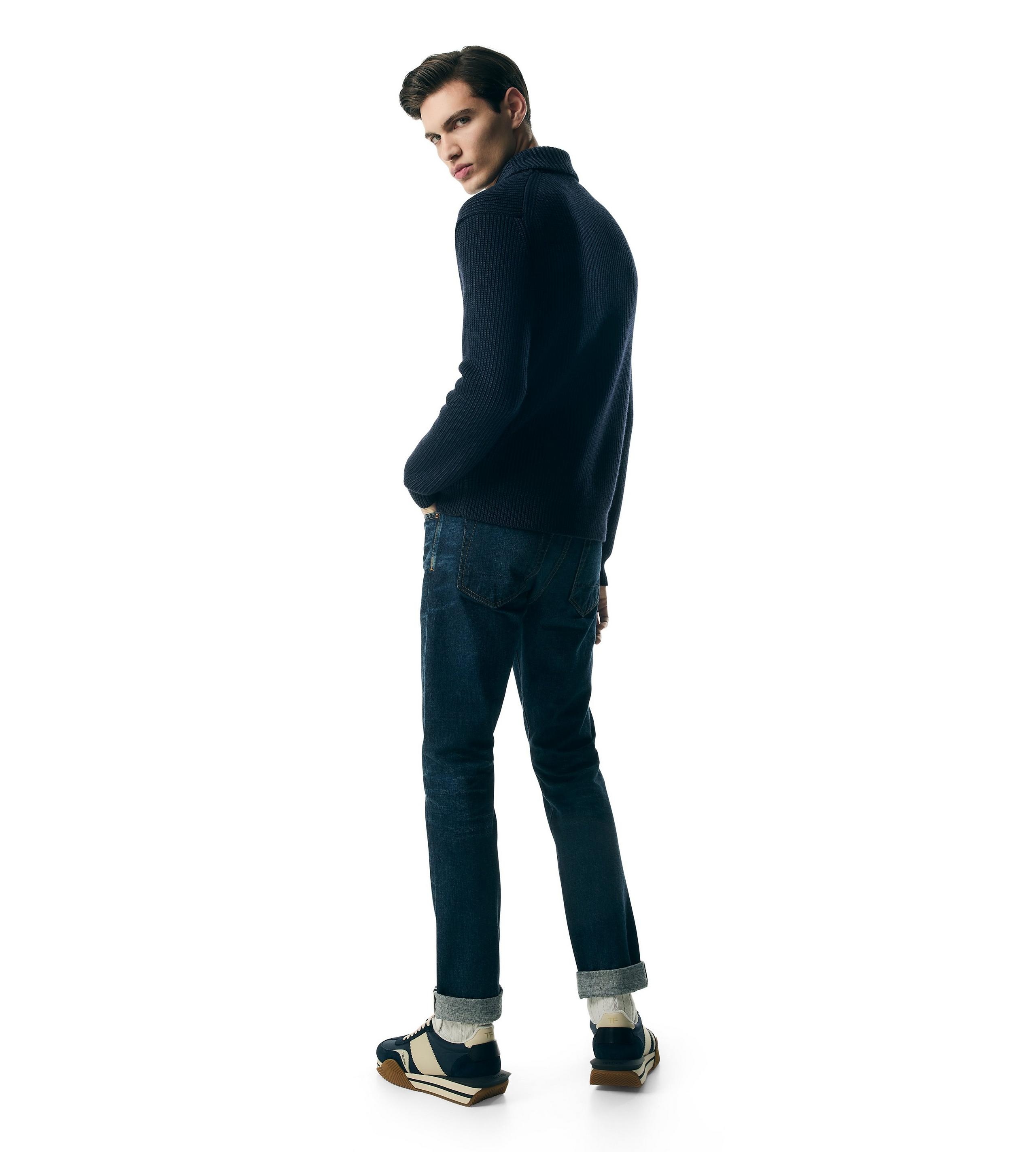 SILK MERINO SHAWL COLLAR CARDIGAN - 3