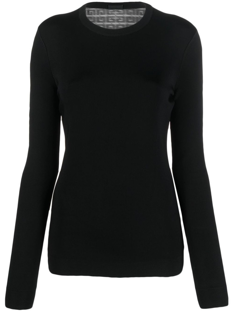 long-sleeve round-neck T-shirt 1