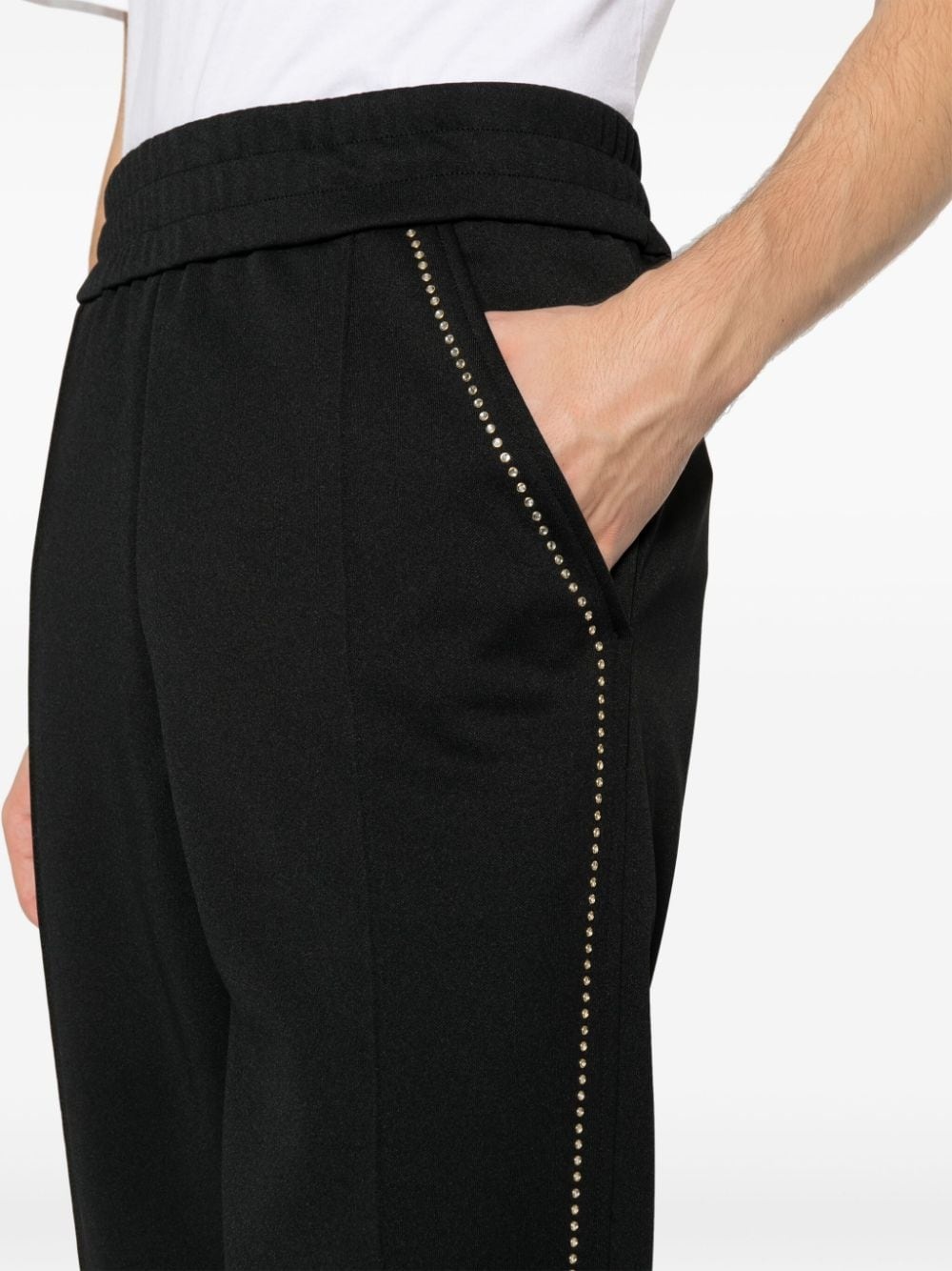stud-embellished straight-leg track pants - 5