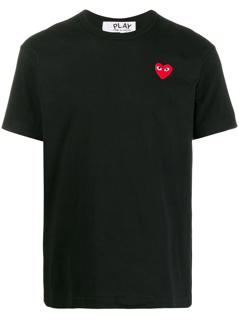 heart logo-patch T-shirt - 1