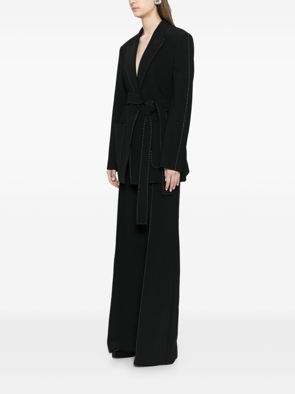 topstitch blazer - 3