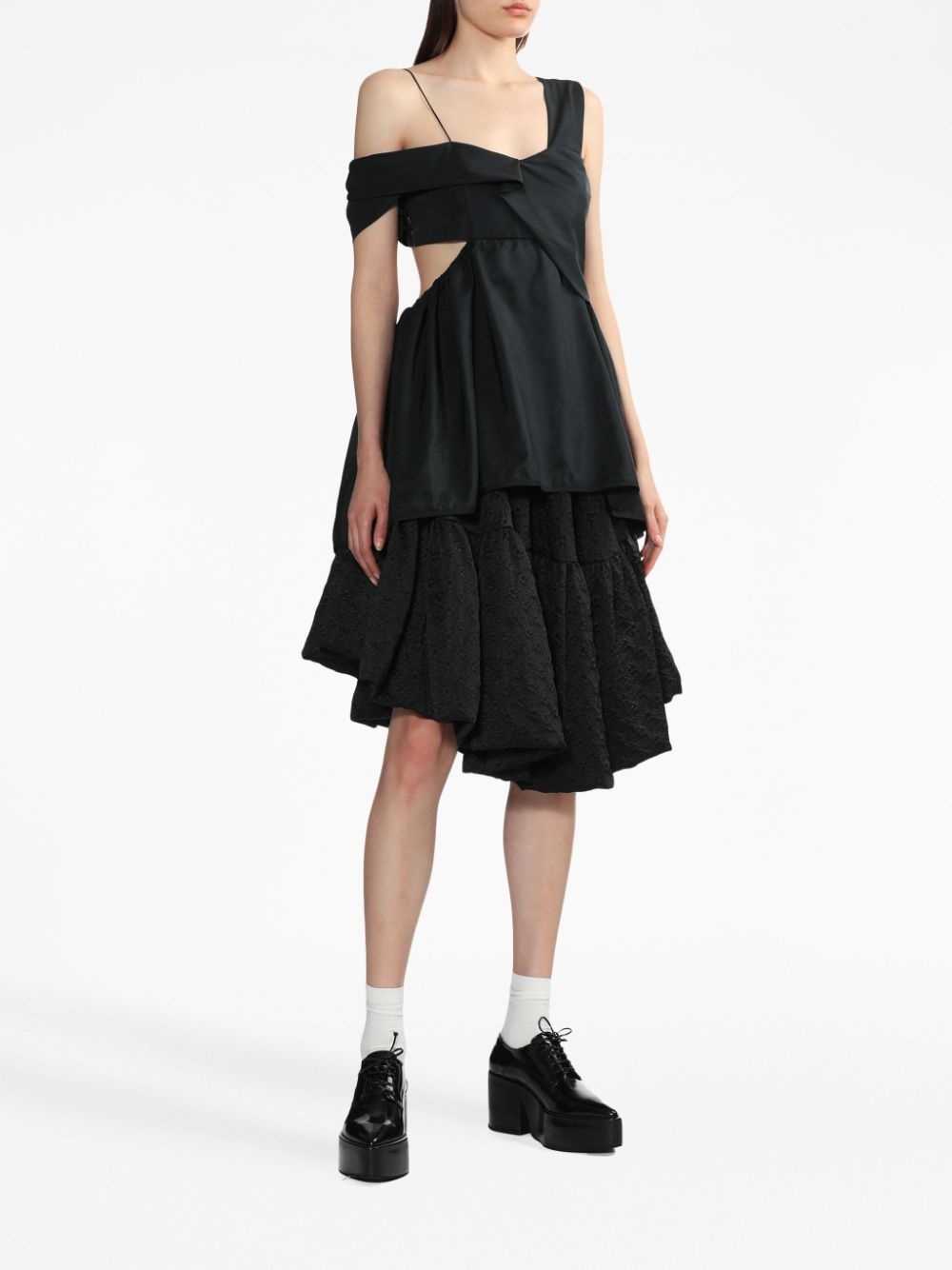 Sarina asymmetric voluminous tiered skirt - 2