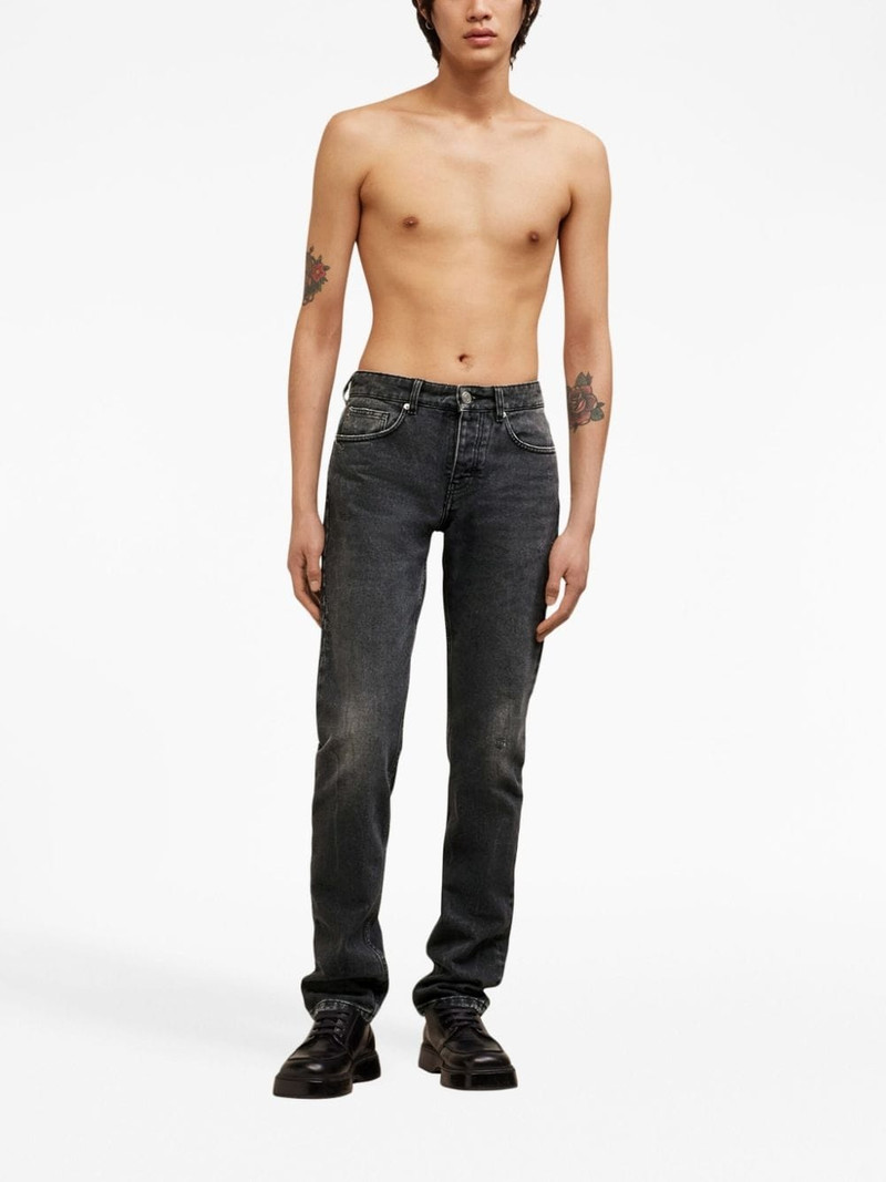 AMI Paris logo-patch straight-leg jeans outlook