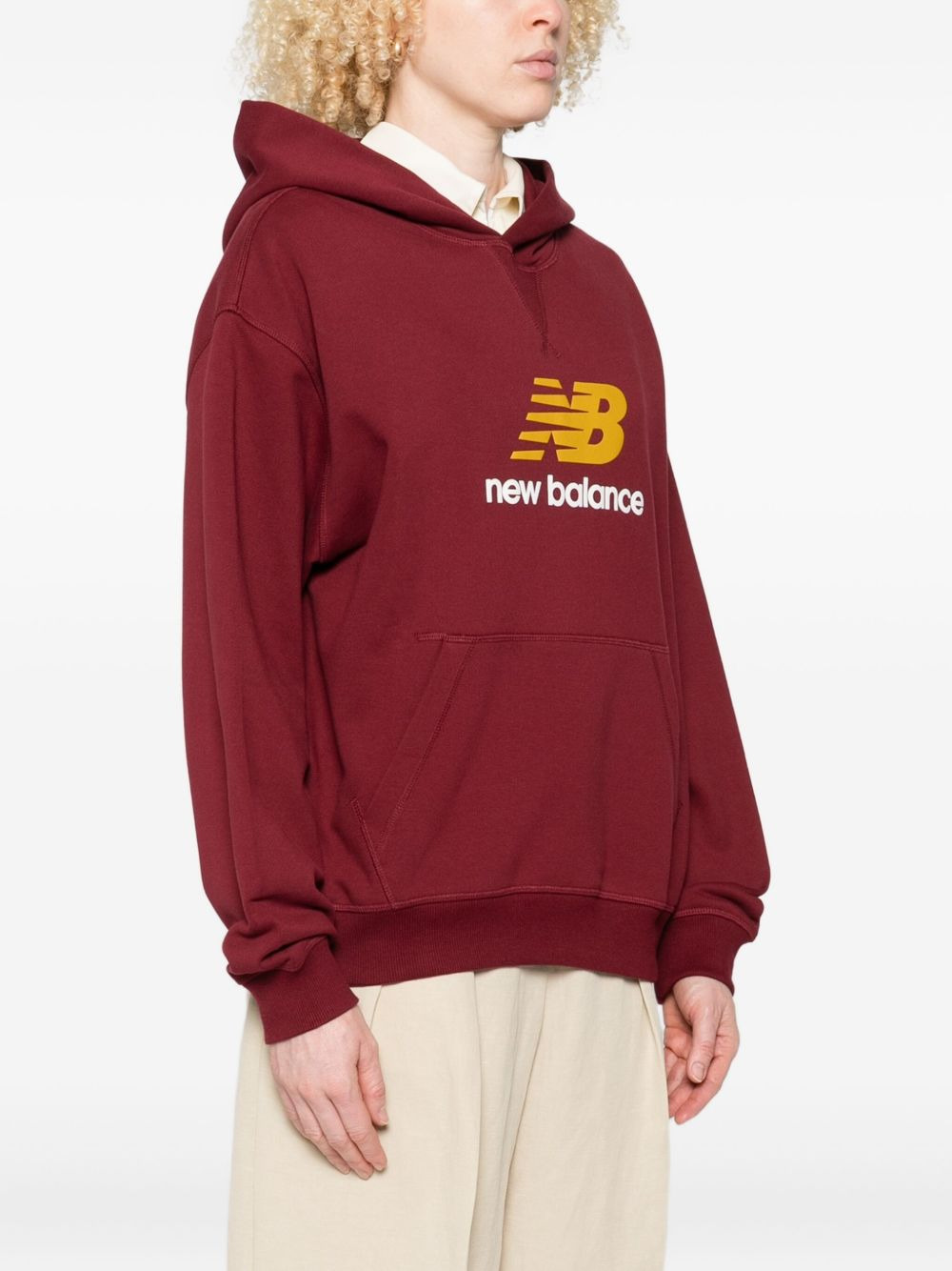 logo-print hoodie - 3