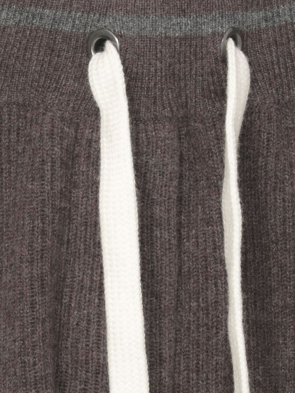 ribbed drawstring track pants - 5