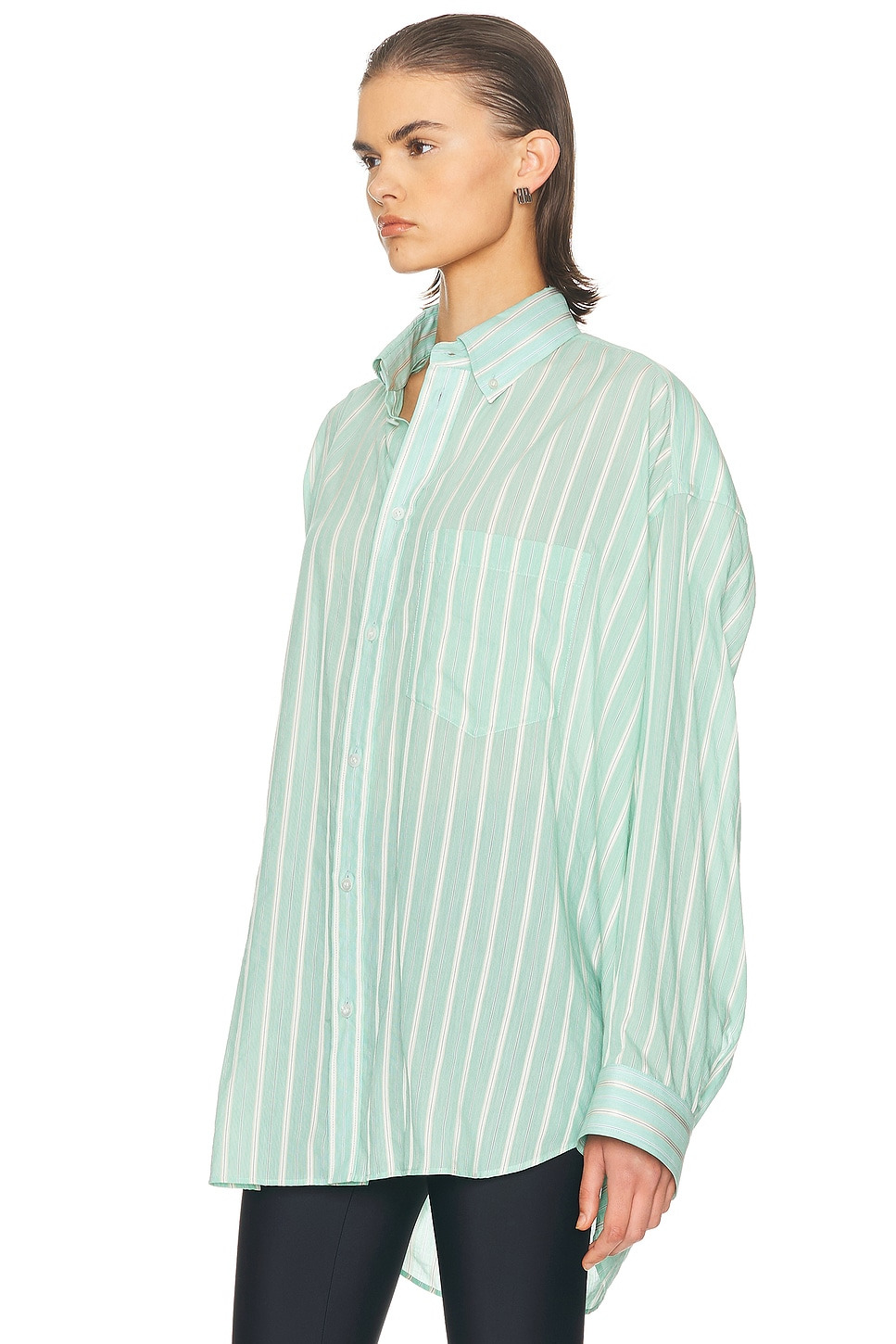 Long Sleeve Cocoon Shirt - 2