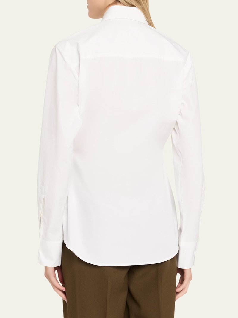 Shaped Cotton Poplin Shirt 3