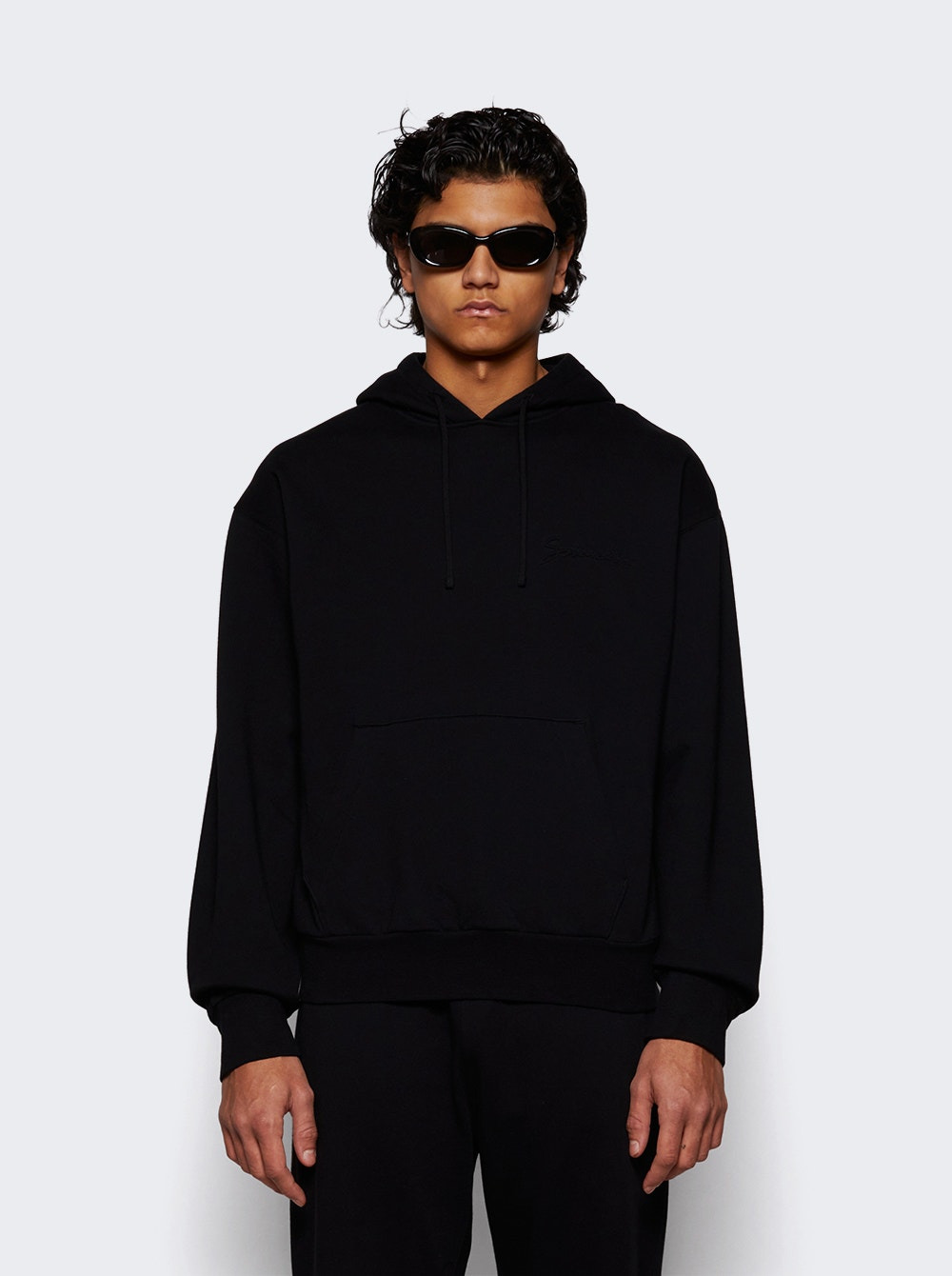 Boxy Fit Hoodie Black - 3
