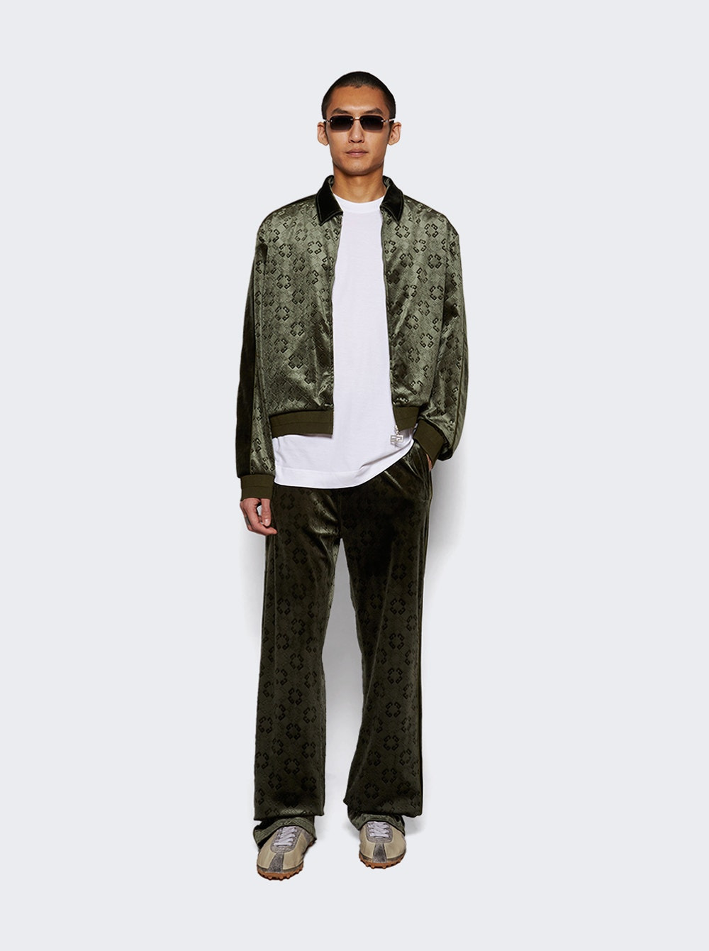 Jogger Pants In Monogram 72 Green - 5