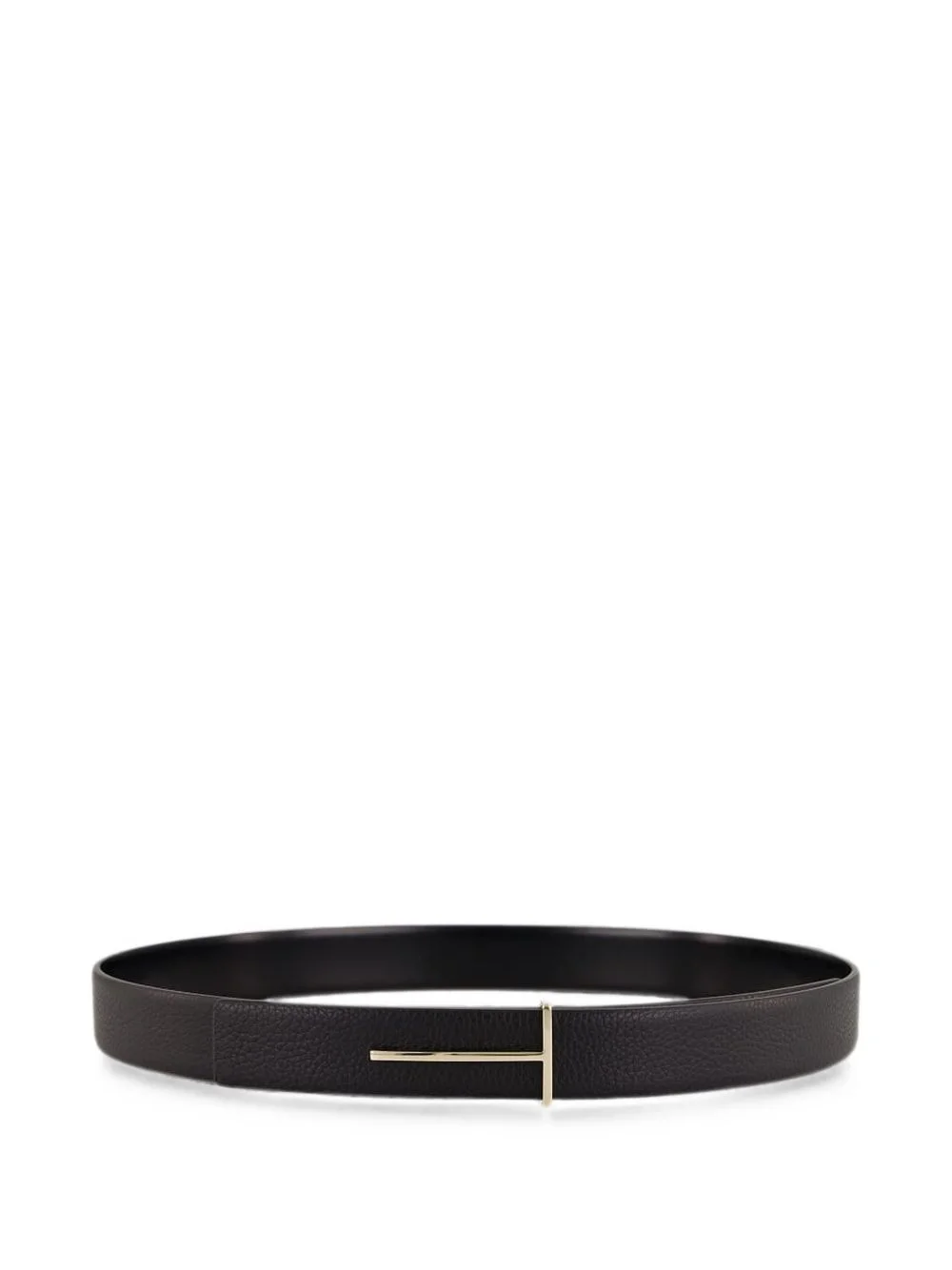 logo leather belt - 1