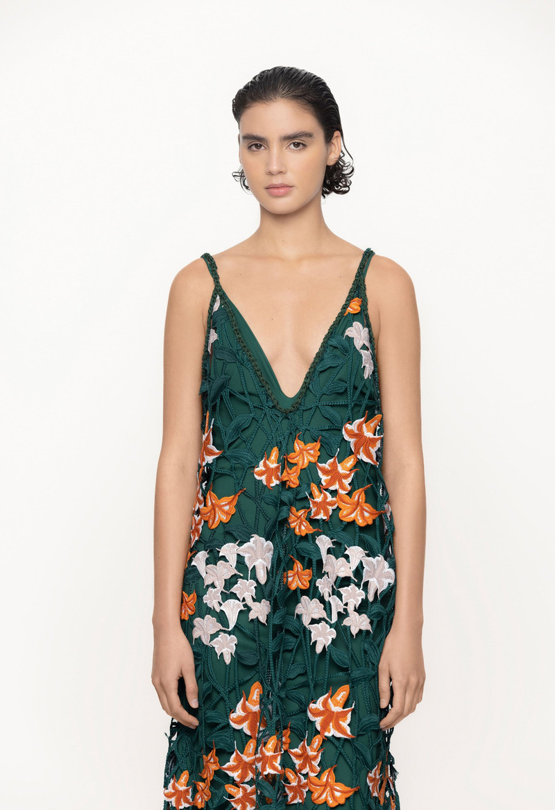 Hierbaluisa Sabanero Nocturno Crochet Maxi Dress 5