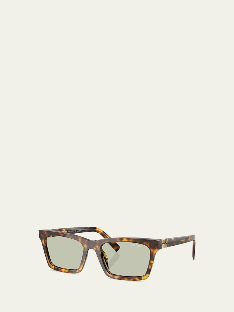 Miu Miu MUA05S Rectangular Acetate Sunglasses outlook
