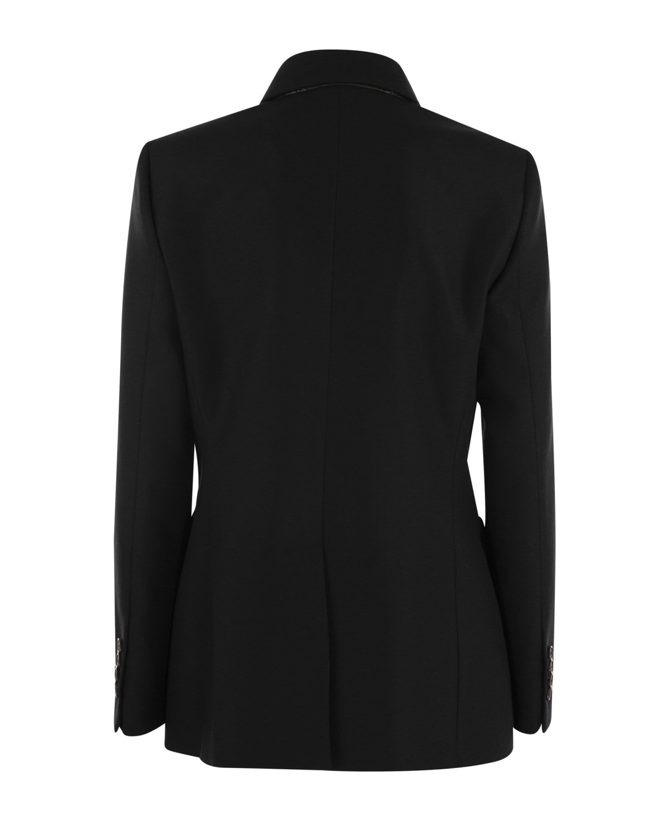 Wool And Cashmere Jacket With Necklace - 2