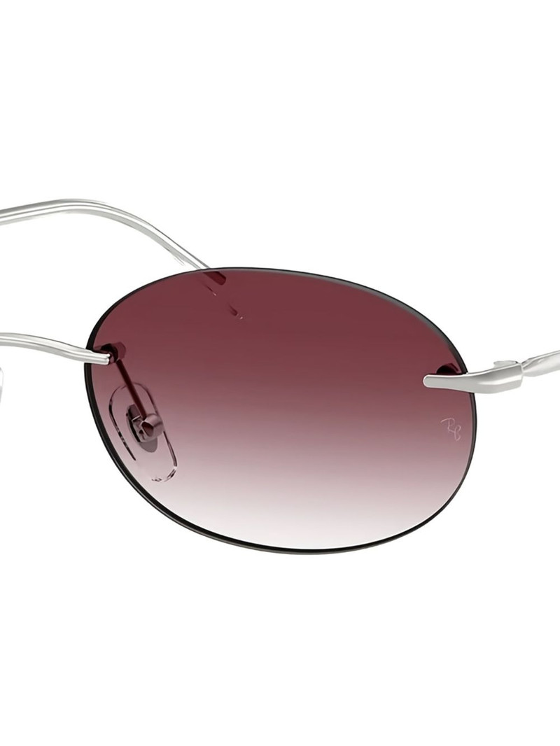 Ray-Ban oval-frame sunglasses outlook