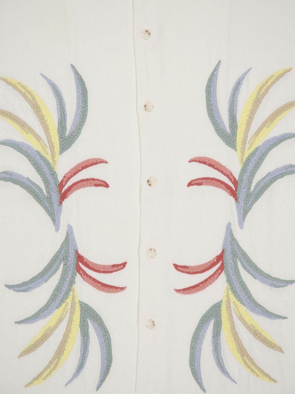 embroidered camp-collar shirt - 4