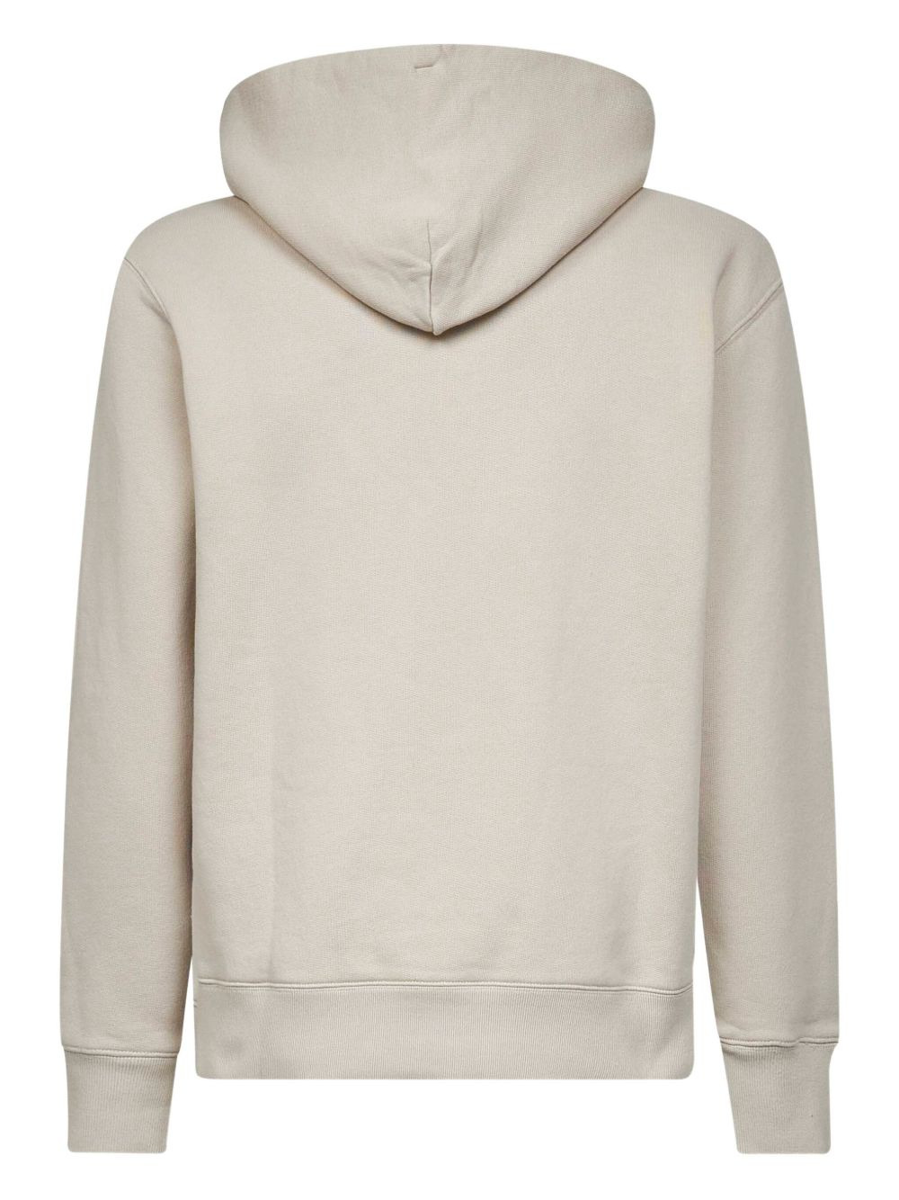 drawstring-hood cotton sweater - 2