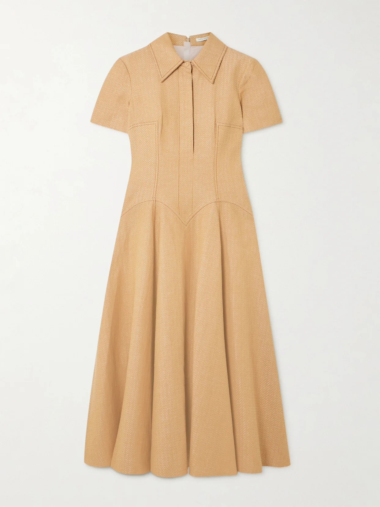Jody Paneled Cotton-blend Jacquard Shirt Dress - 1