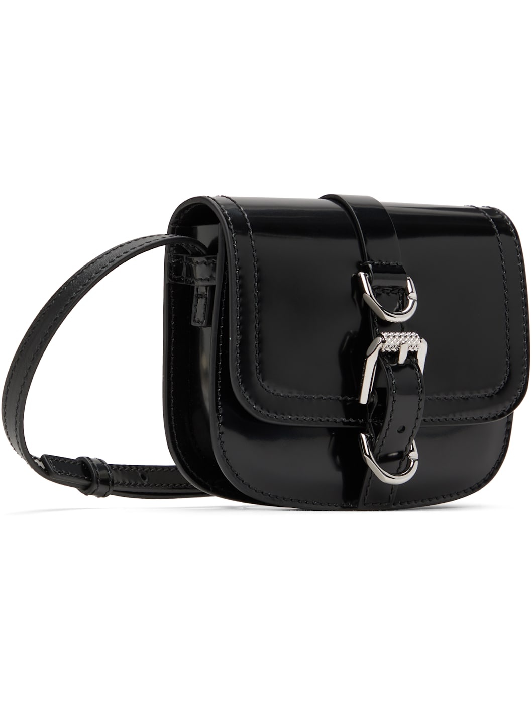 Black Voyou Neck Crossbody Bag - 2