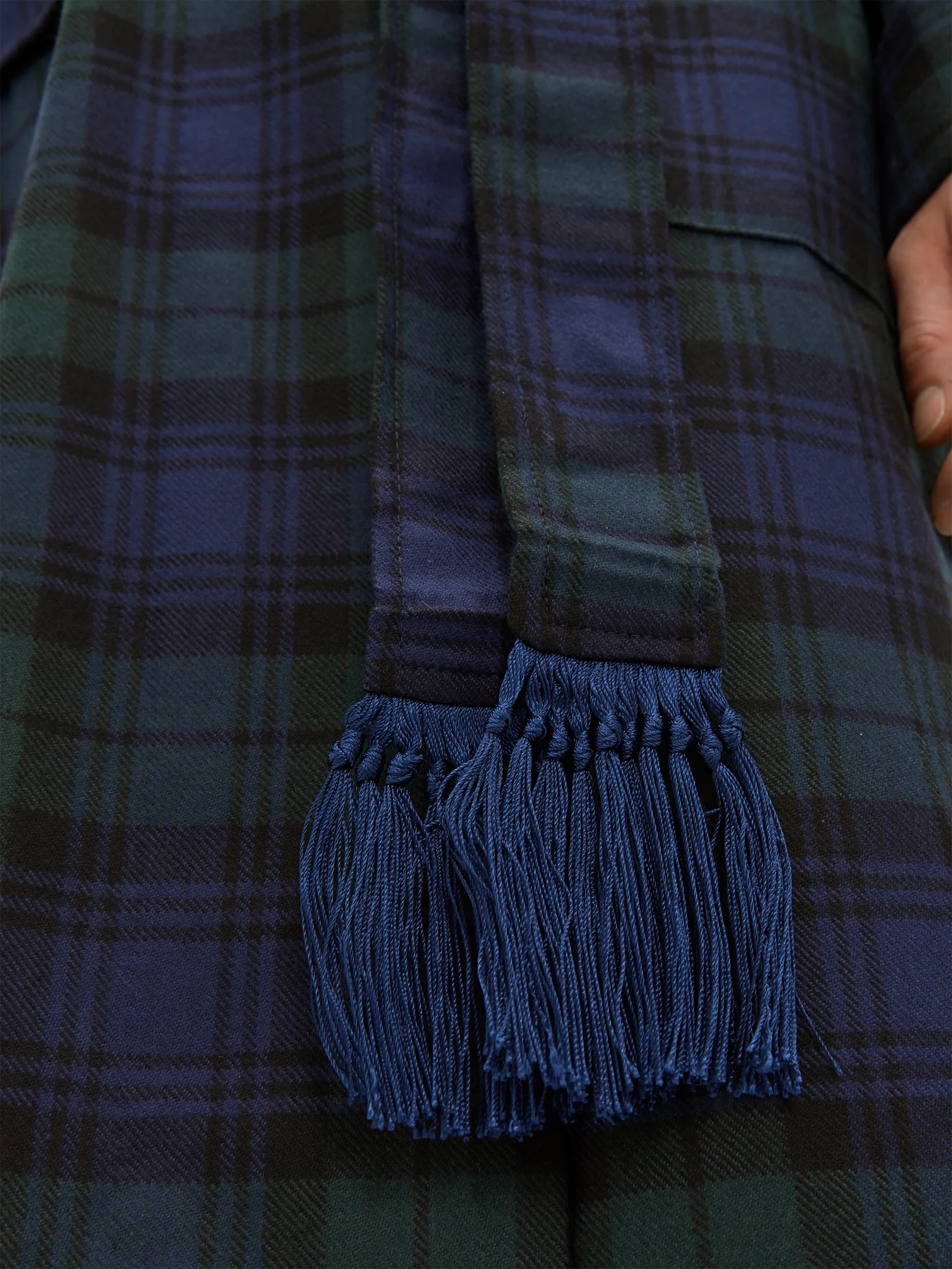 Black Watch tartan-wool dressing gown - 4