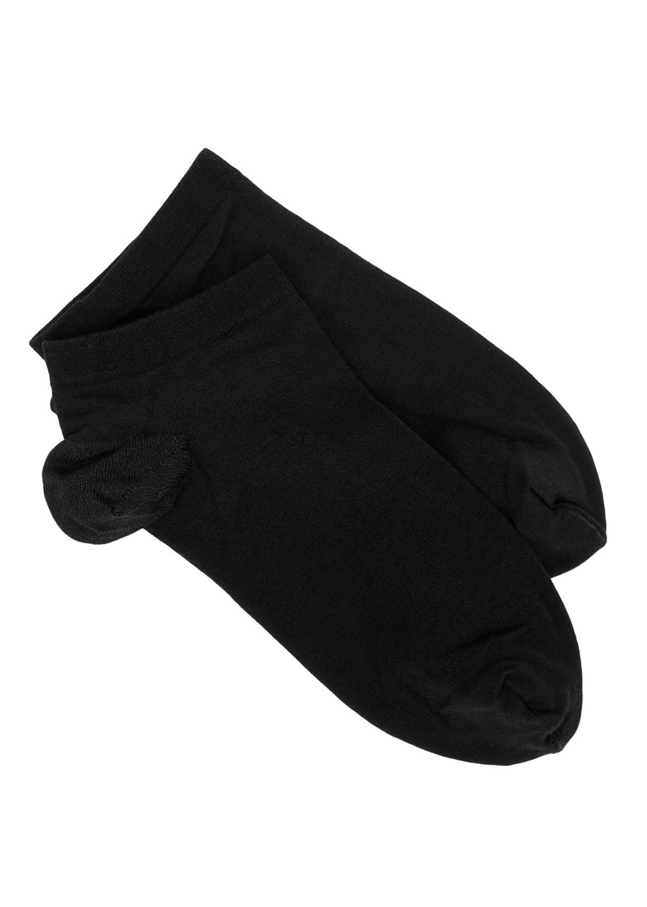 White cotton-blend sneaker socks - 2