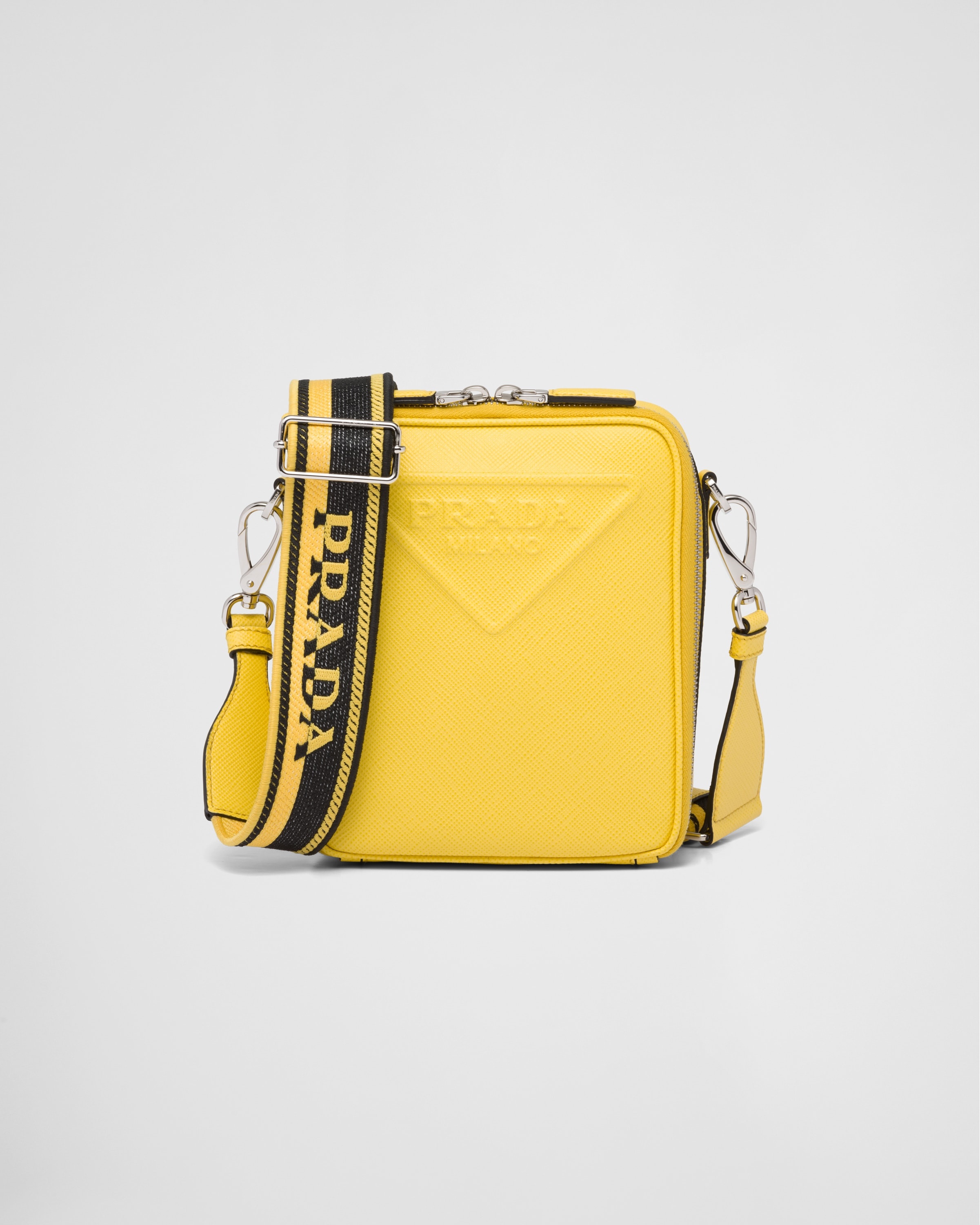 Saffiano leather shoulder bag - 1