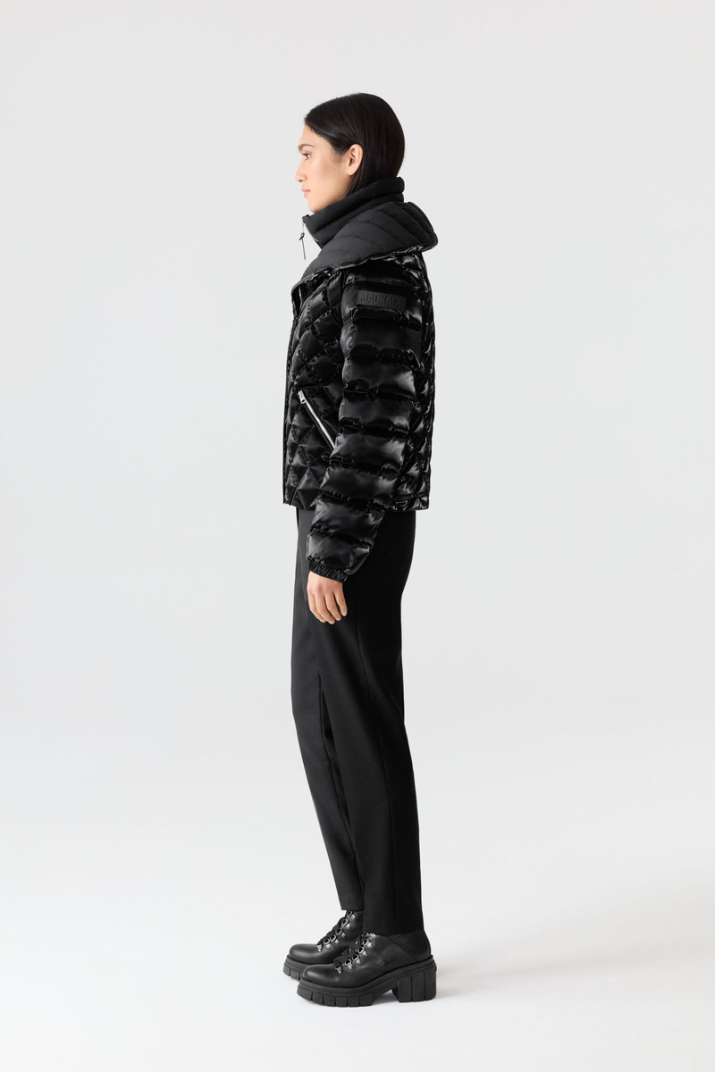 YVETTE-GLO Diamond Quilted Down Jacket 3