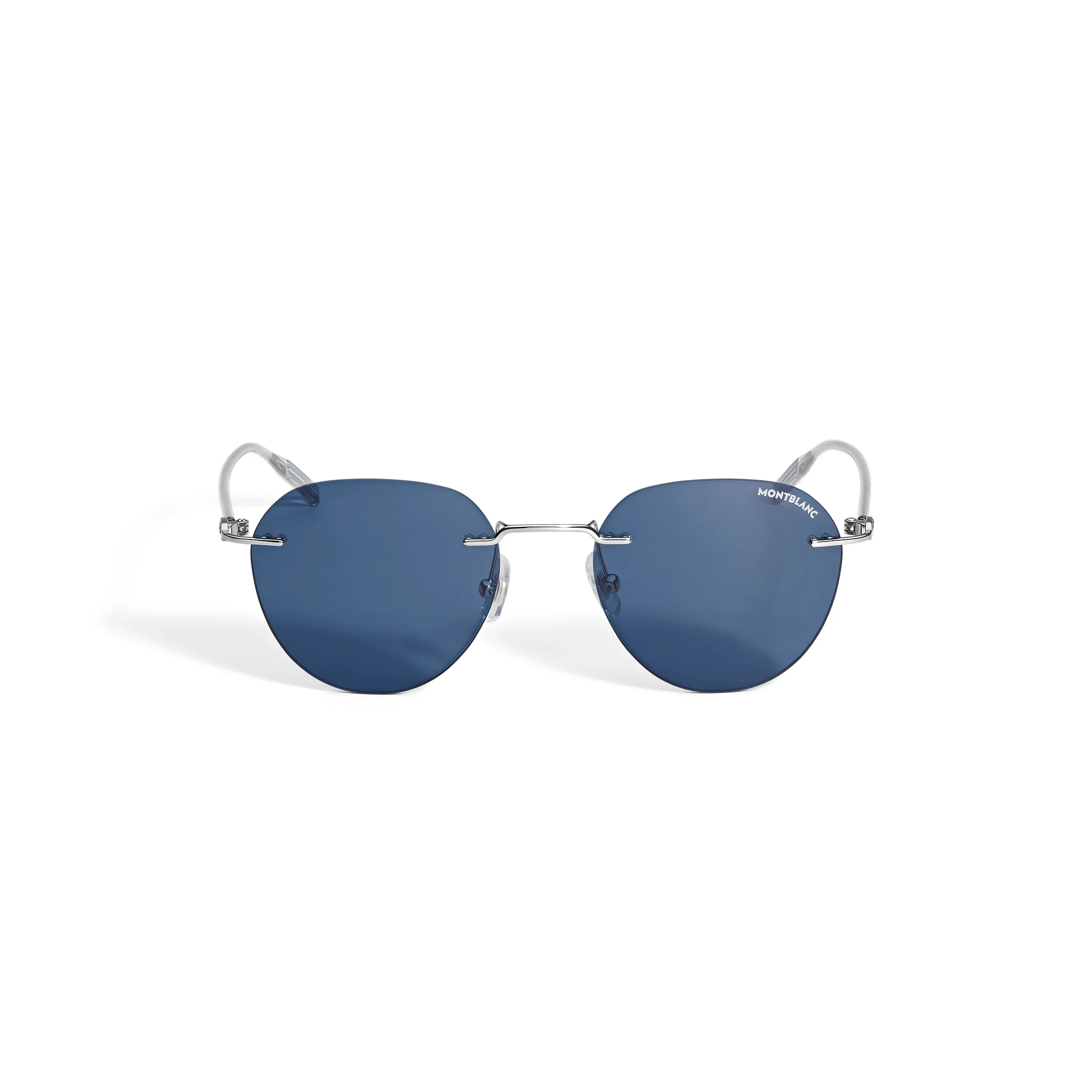 ROUND SUNGLASSES WITH SILVER COL METAL FRAME - 1