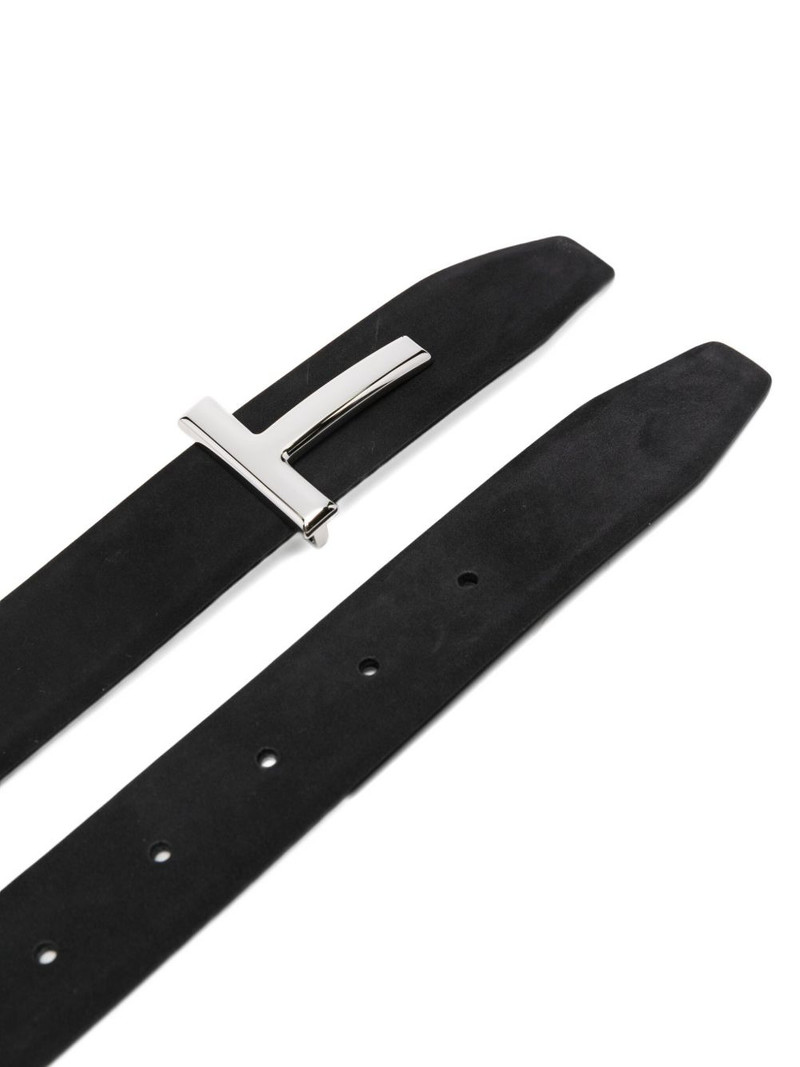 TOM FORD T-buckle suede belt outlook