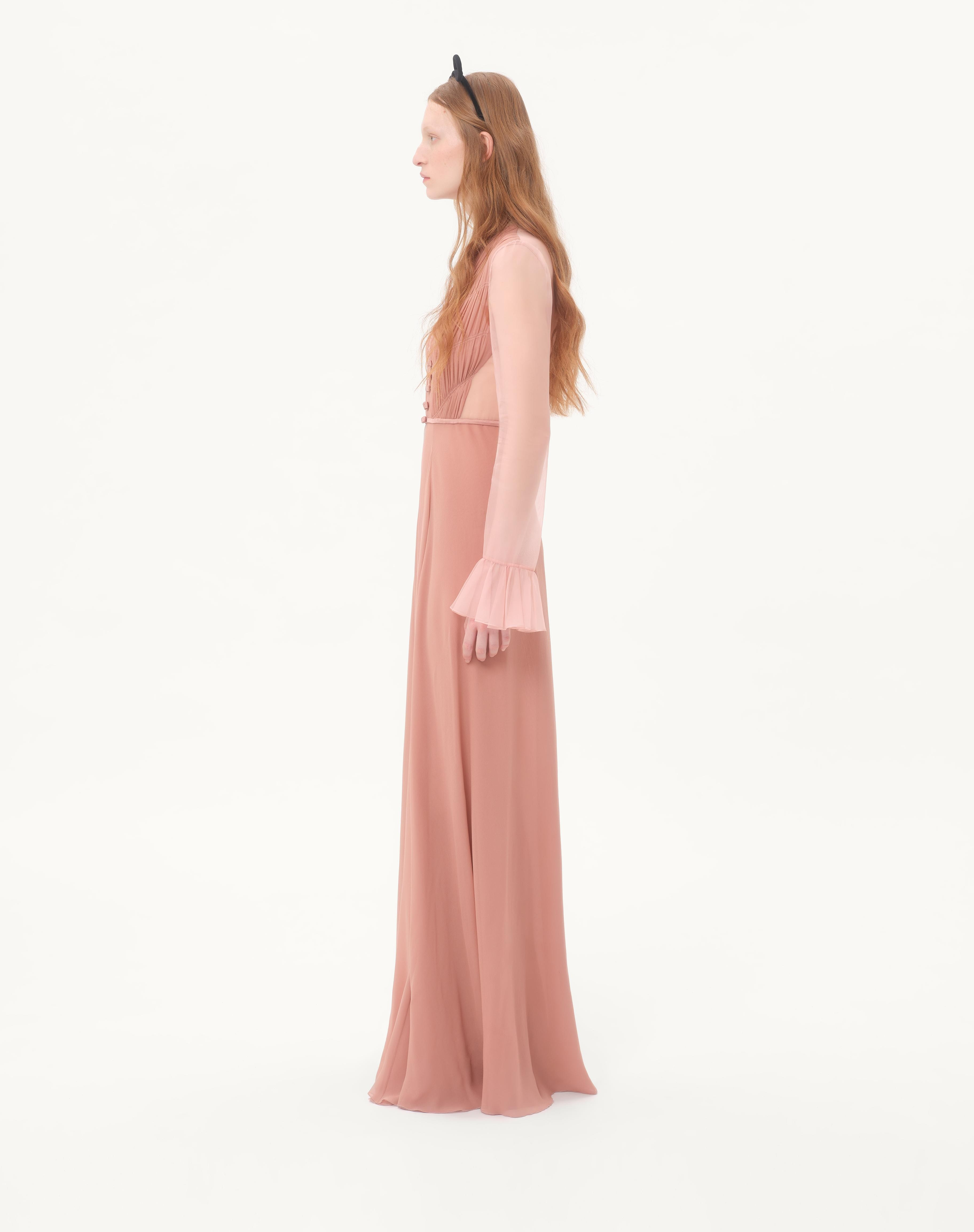 LIGHT GEORGETTE LONG DRESS - 6