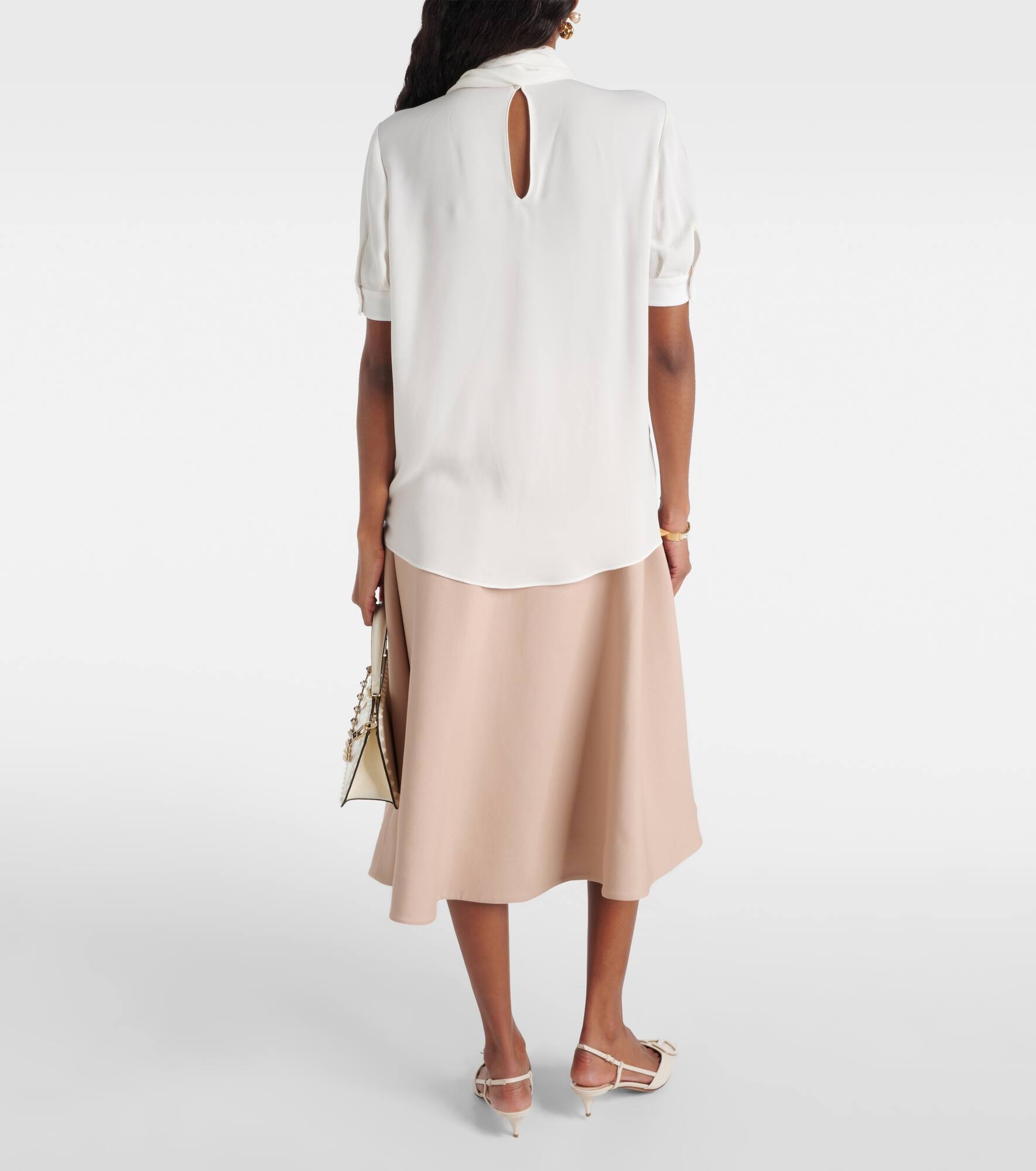 Silk georgette blouse - 3