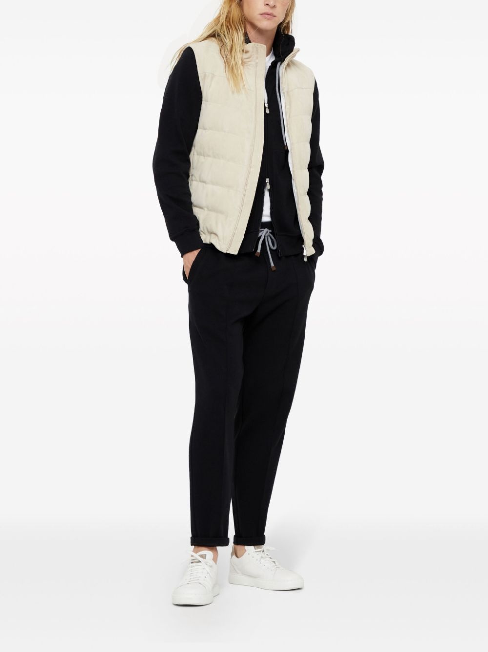 zip-front drawstring hoodie - 2
