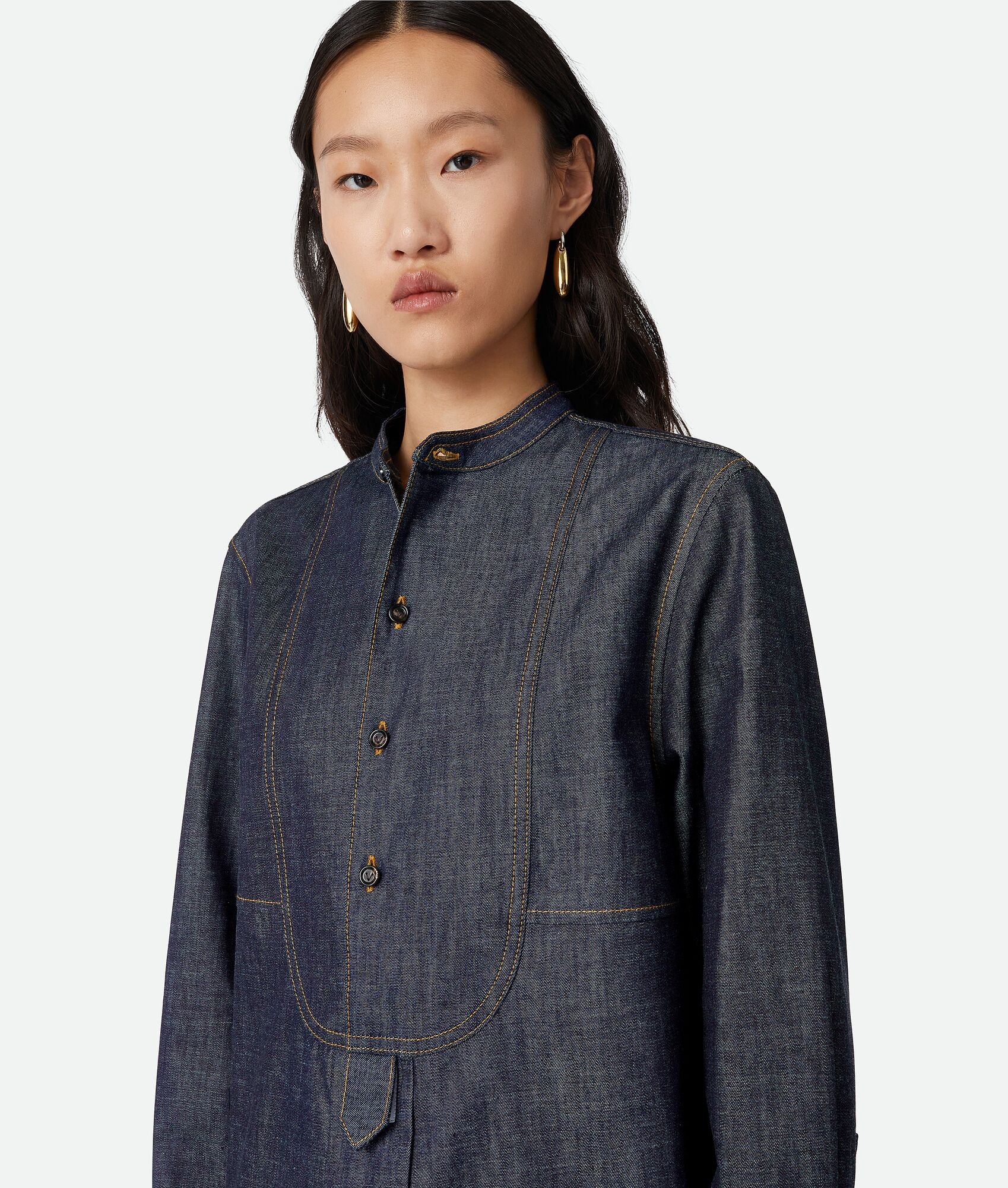 Indigo Denim Shirt - 4