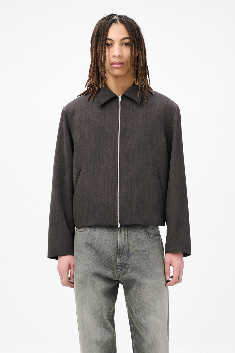 Mini Jacket Havana Brown Chain Wool 3