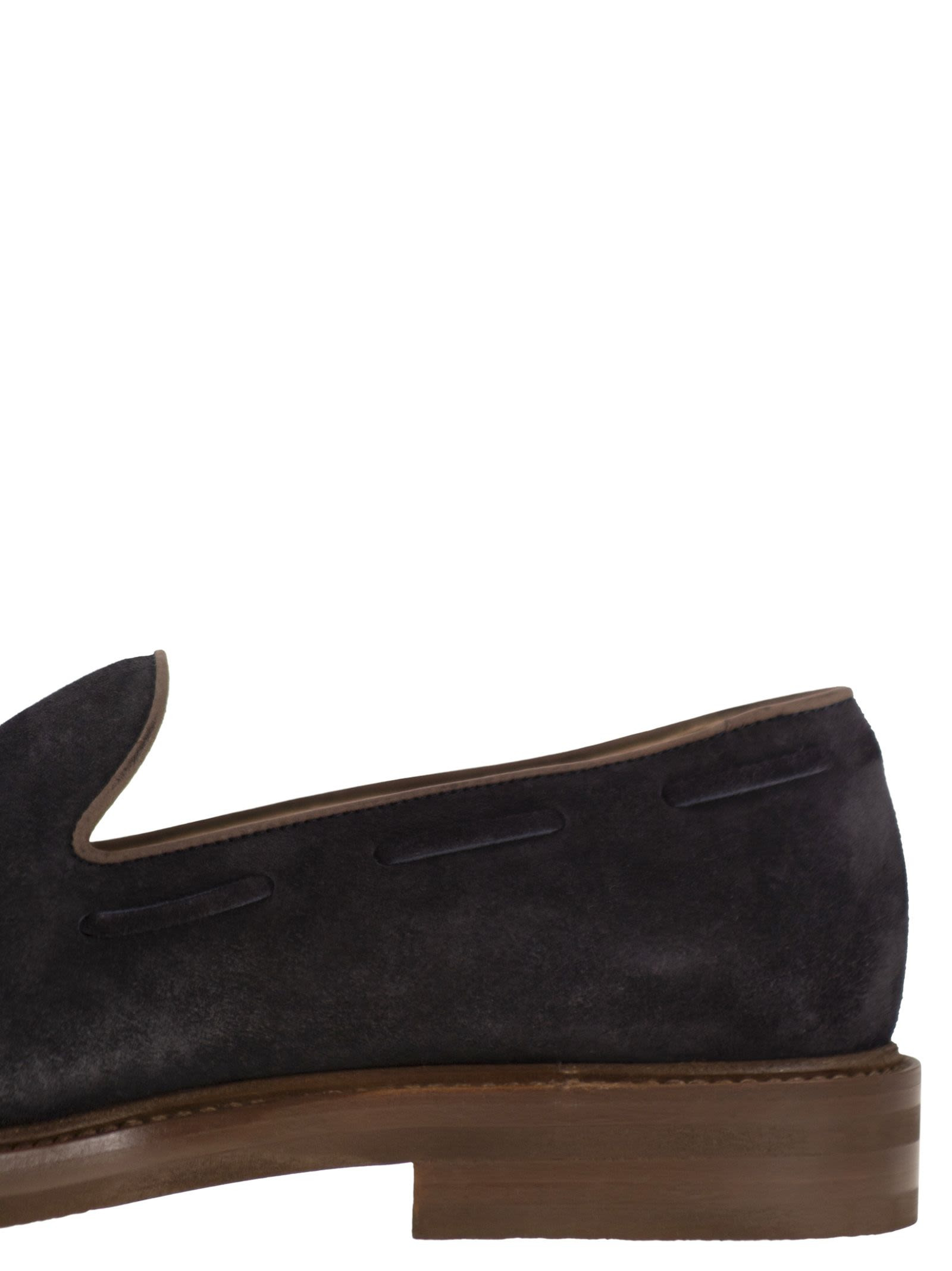 Brunello Cucinelli Men Suede Moccasins With Tassels - 7