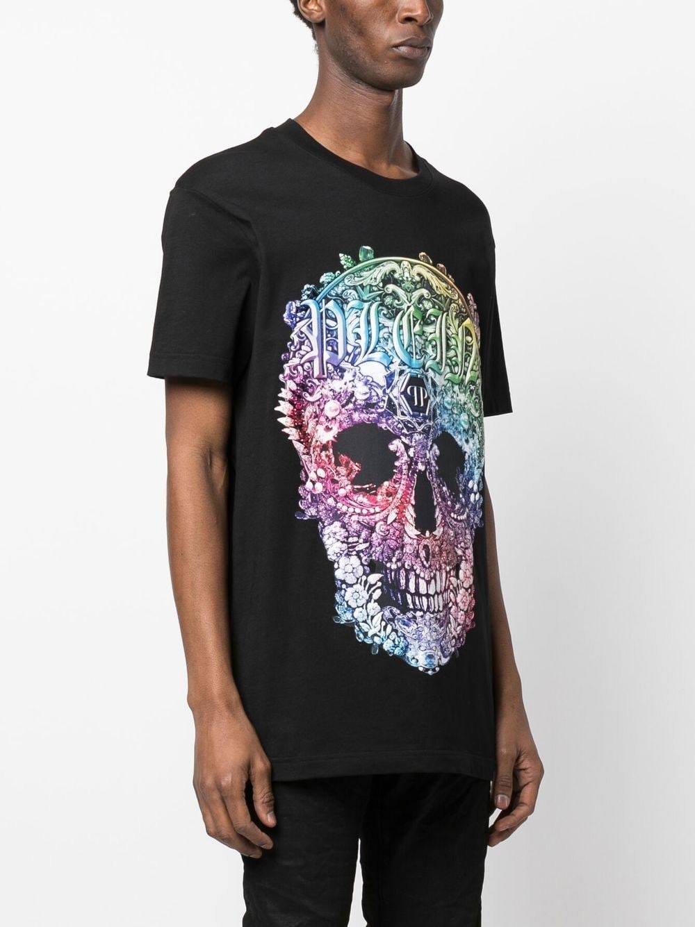 baroque skull-print T-shirt - 3