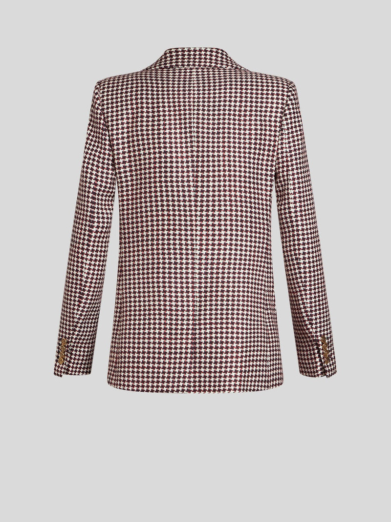 DOUBLE-BREASTED HOUNDSTOOTH JACKET 6