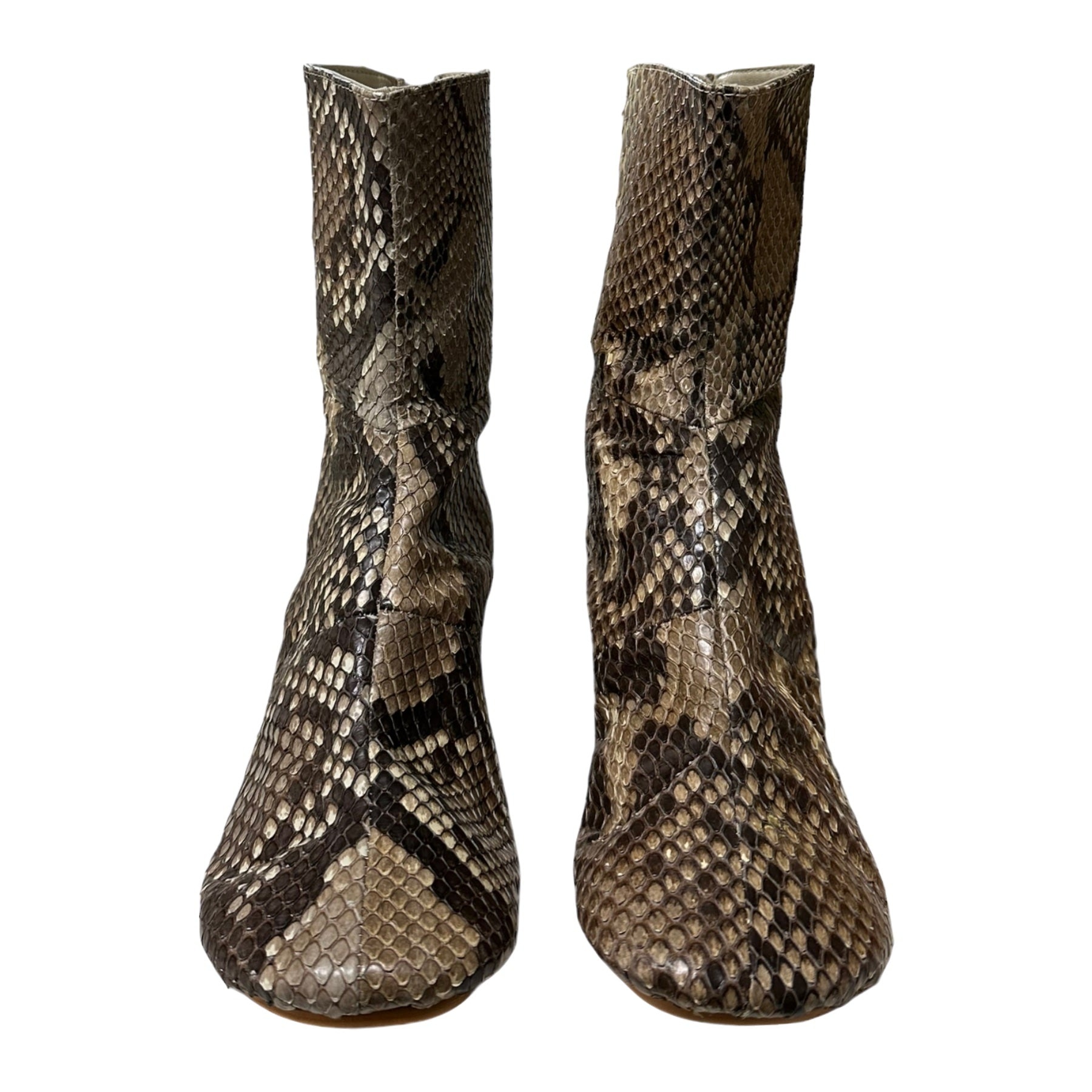 JUNYA WATANABE Spring Summer 2017 Python Zip Ankle Boots - 2