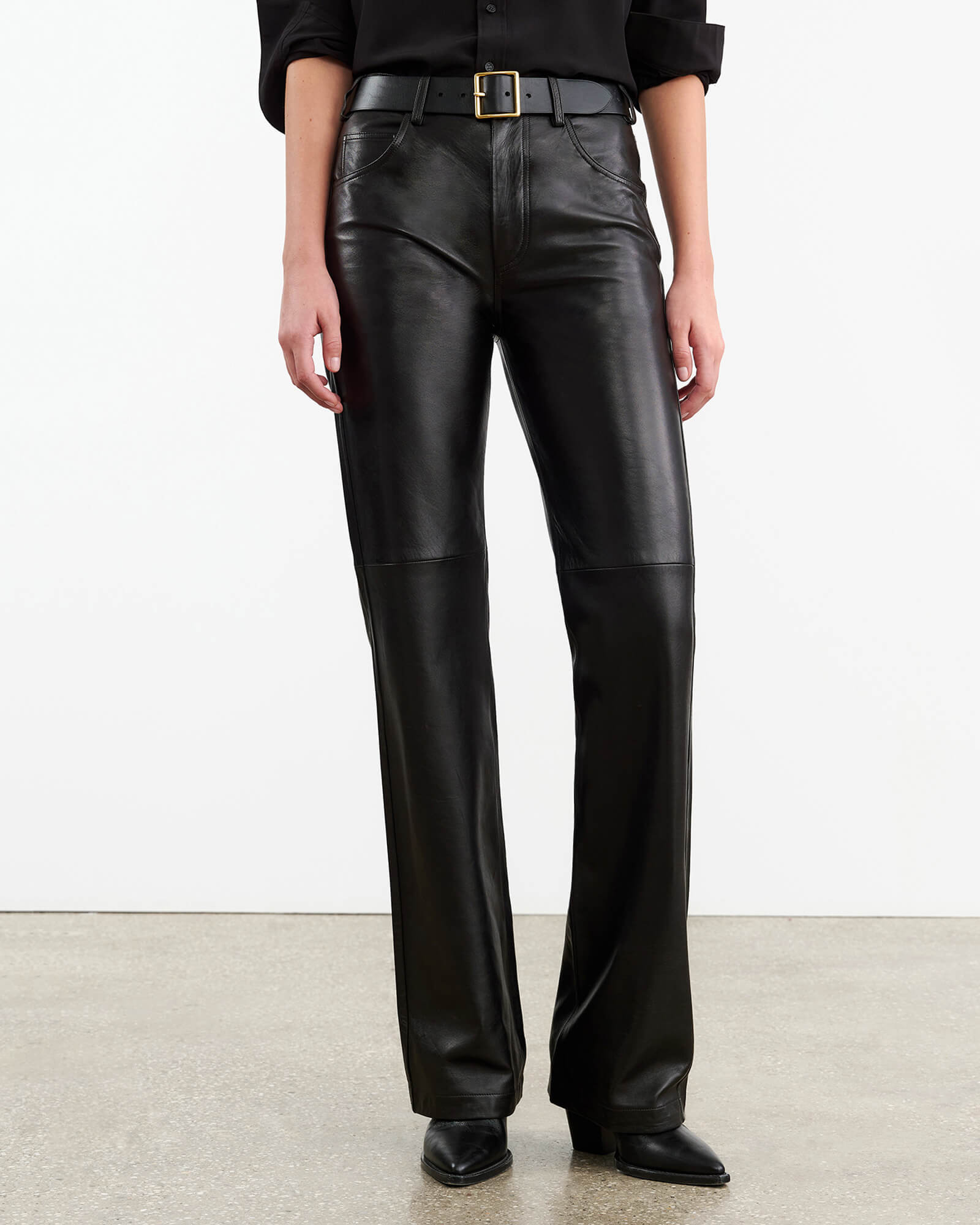 JOAN LEATHER PANT - 4