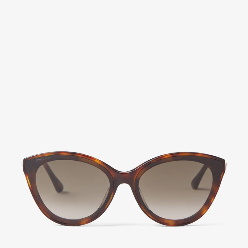 Vic
Dark Havana Square-Frame Sunglasses with Swarovski Crystals 1