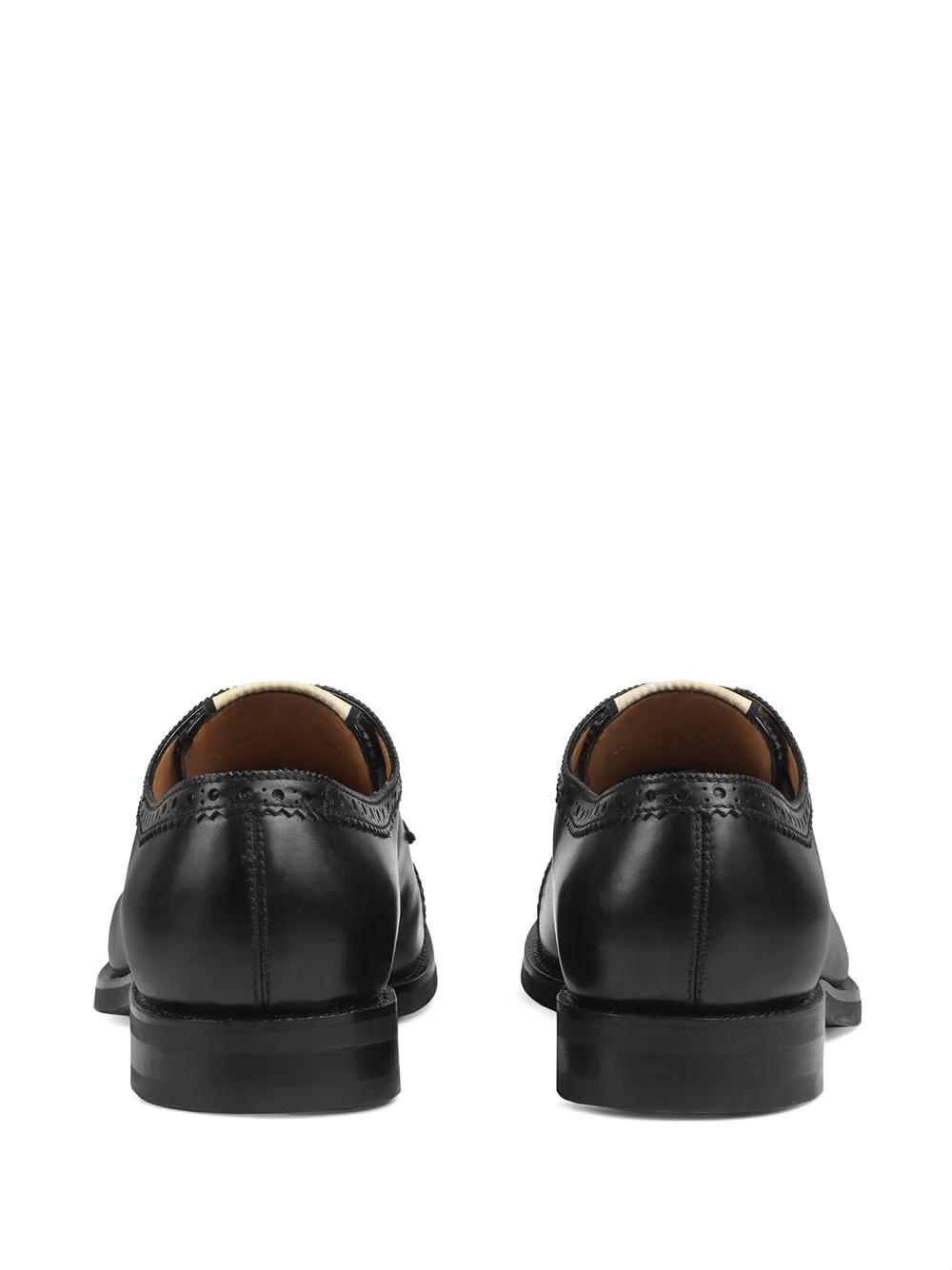 perforated leather brogues - 3